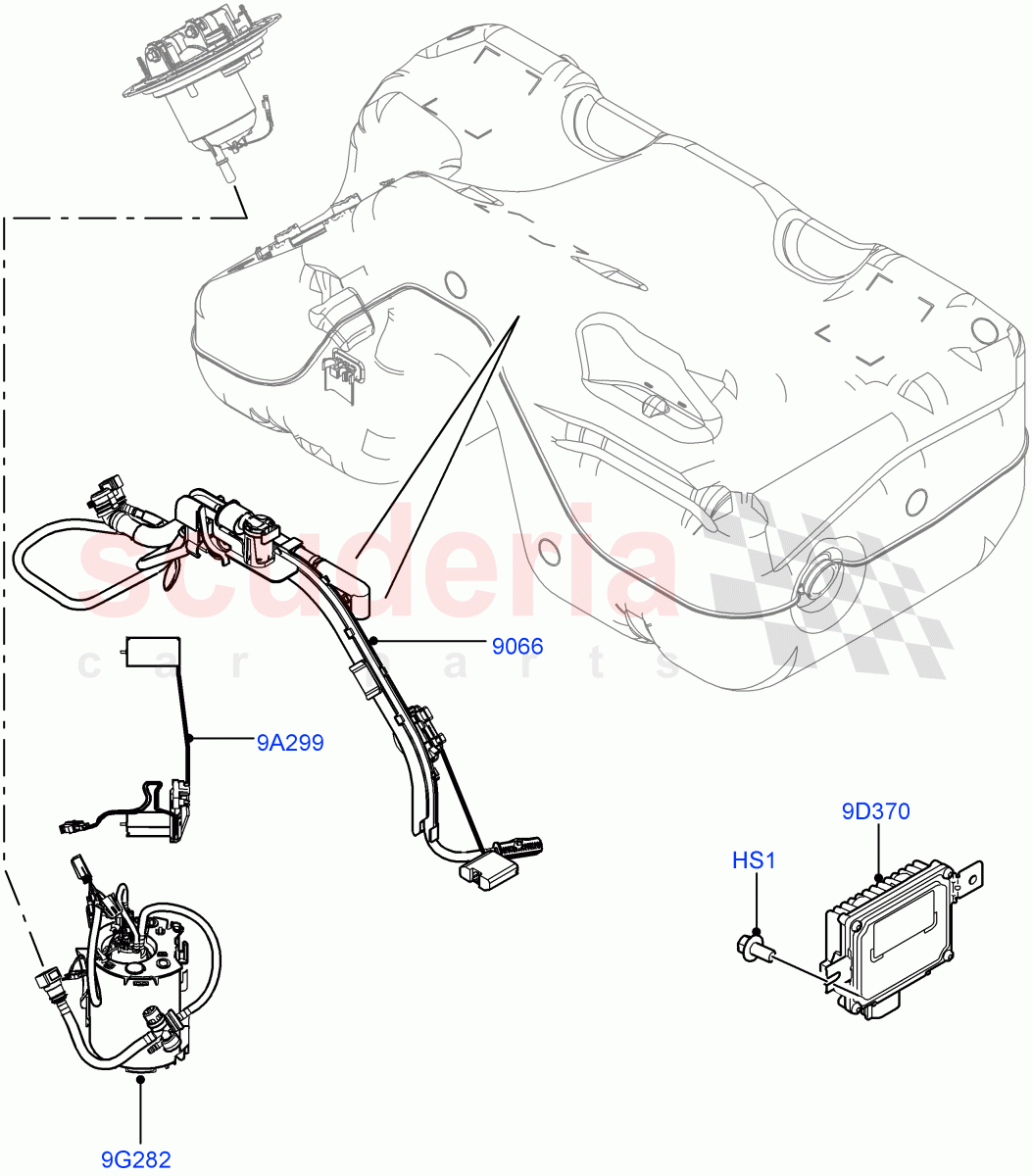 Fuel Pump And Sender Unit (2.0L 16V TIVCT T/C 240PS Petrol, Itatiaia (Brazil)) ((V) FROMGT000001) of Land Rover Land Rover Range Rover Evoque (2012-2018) [2.0 Turbo Petrol GTDI]