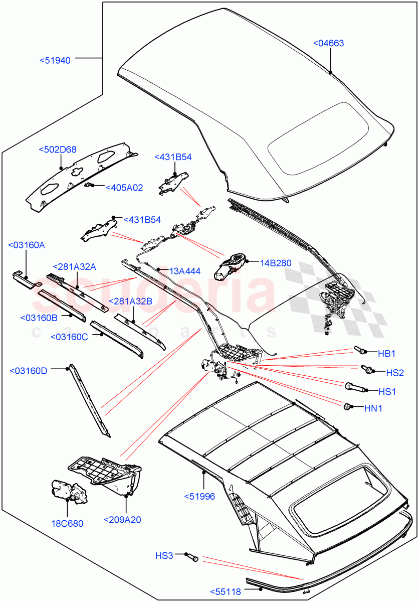 Convertible Roof (2 Door Convertible, Halewood (UK)) of Land Rover Land Rover Range Rover Evoque (2012-2018) [2.0 Turbo Diesel]