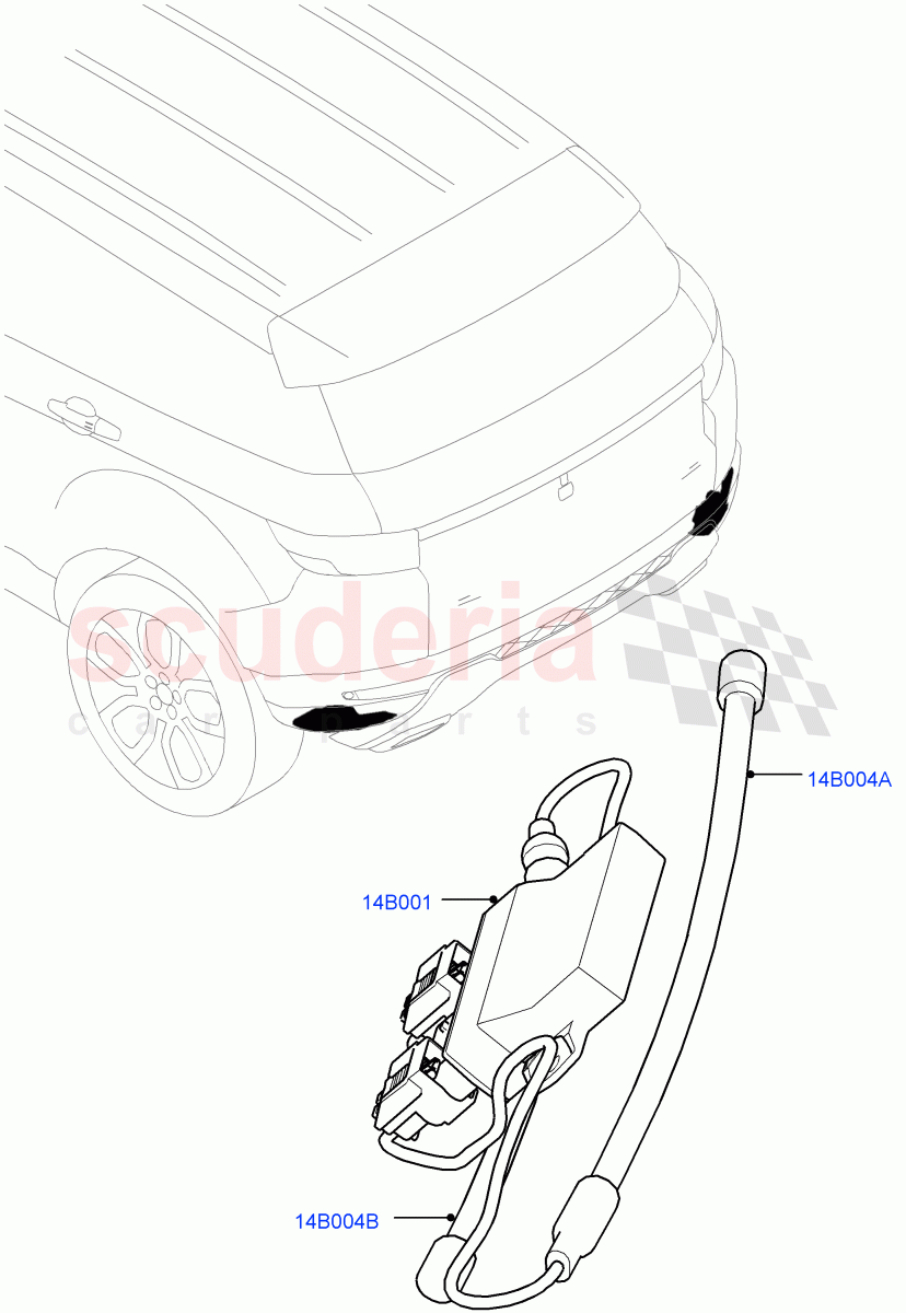 Vehicle Modules And Sensors (Gesture Tailgate System) (Halewood (UK)) ((V) FROMGH000001) of Land Rover Land Rover Range Rover Evoque (2012-2018) [2.2 Single Turbo Diesel]