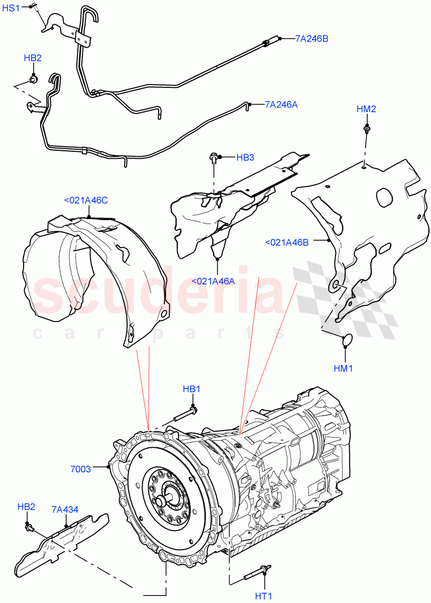 Auto Trans Assy & Speedometer Drive (Nitra Plant Build) (2.0L I4 High DOHC AJ200 Petrol, 8 Speed Auto Trans ZF 8HP45) ((V) FROMK2000001) of Land Rover Land Rover Discovery 5 (2017+) [3.0 I6 Turbo Diesel AJ20D6]