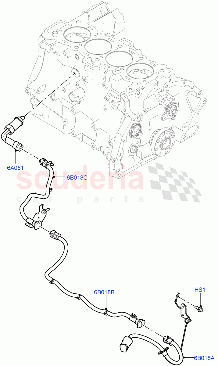Engine Heater (2.0L AJ20P4 Petrol High PTA, Changsu (China), Immersion Heater-700W/220V, 2.0L AJ20P4 Petrol E100 PTA, Immersion Heater - 700W / 110V, 2.0L AJ20P4 Petrol Mid PTA) ((V) FROMKG446857) of Land Rover Land Rover Discovery Sport (2015+) [2.0 Turbo Petrol AJ200P]