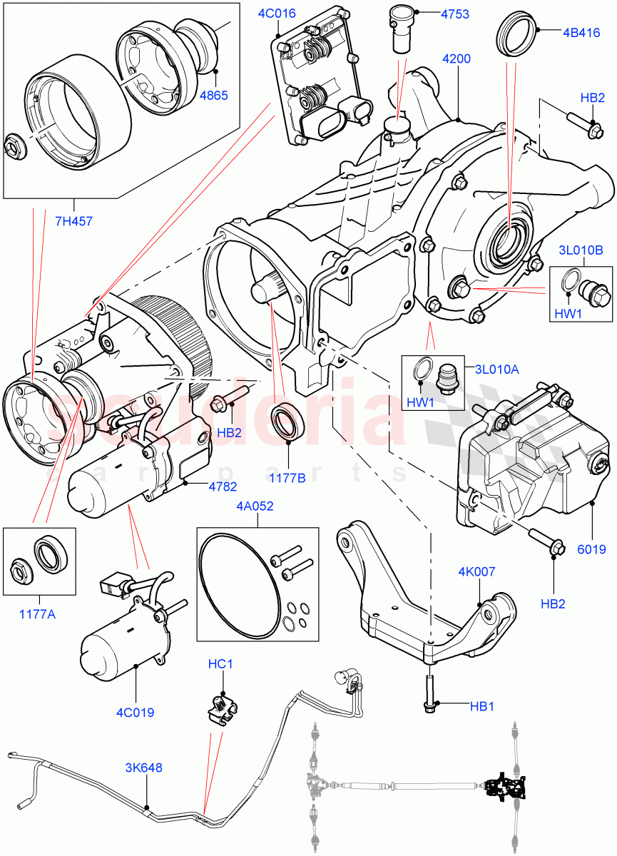 Rear Axle (Itatiaia (Brazil), Efficient Driveline) ((V) FROMGT000001) of Land Rover Land Rover Discovery Sport (2015+) [2.0 Turbo Petrol AJ200P]