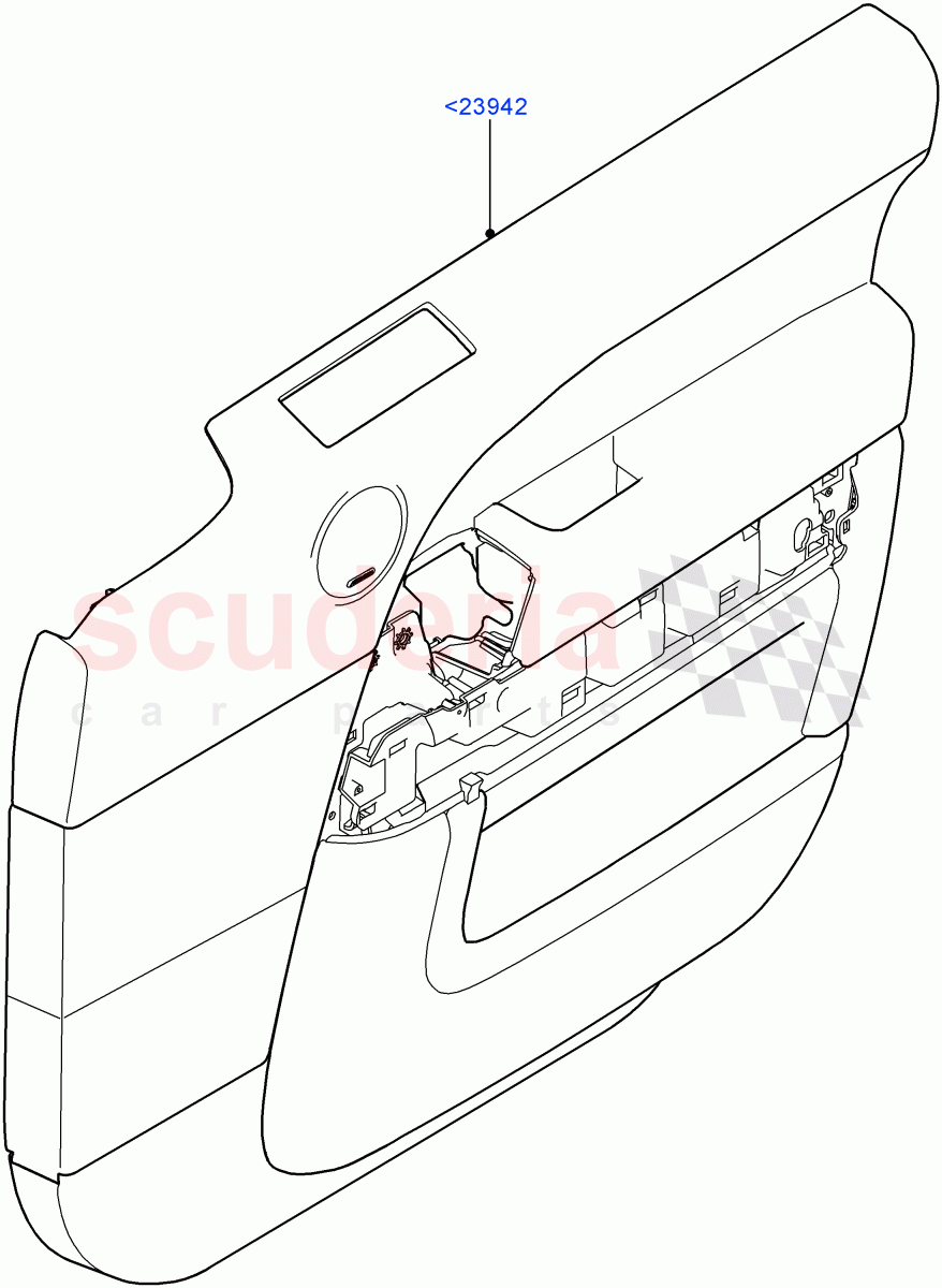 Front Door Trim Panels of Land Rover Land Rover Range Rover Sport (2014+) [3.0 I6 Turbo Diesel AJ20D6]