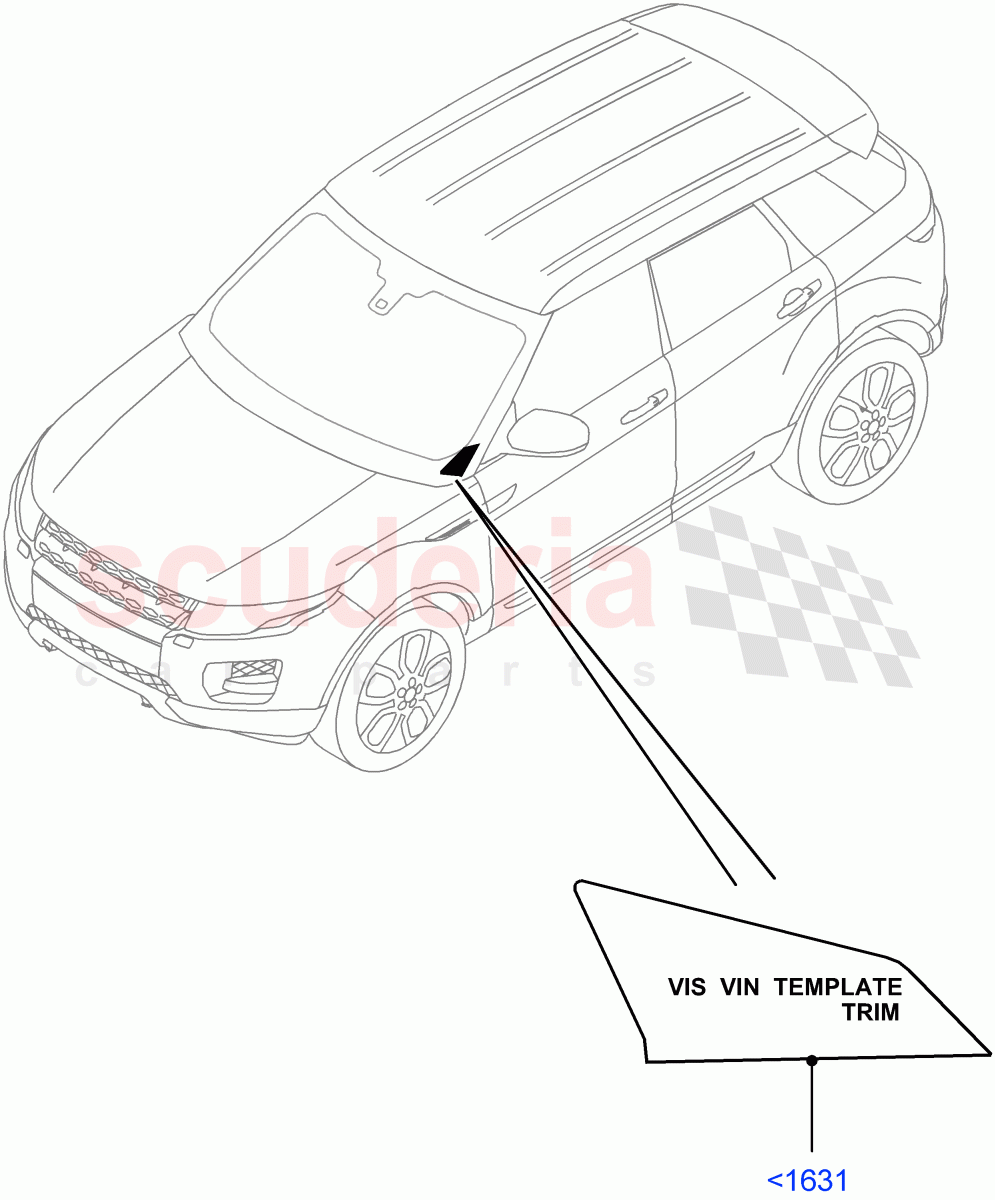 Labels (Windscreen) (Itatiaia (Brazil)) ((V) FROMGT000001) of Land Rover Land Rover Range Rover Evoque (2012-2018) [2.2 Single Turbo Diesel]
