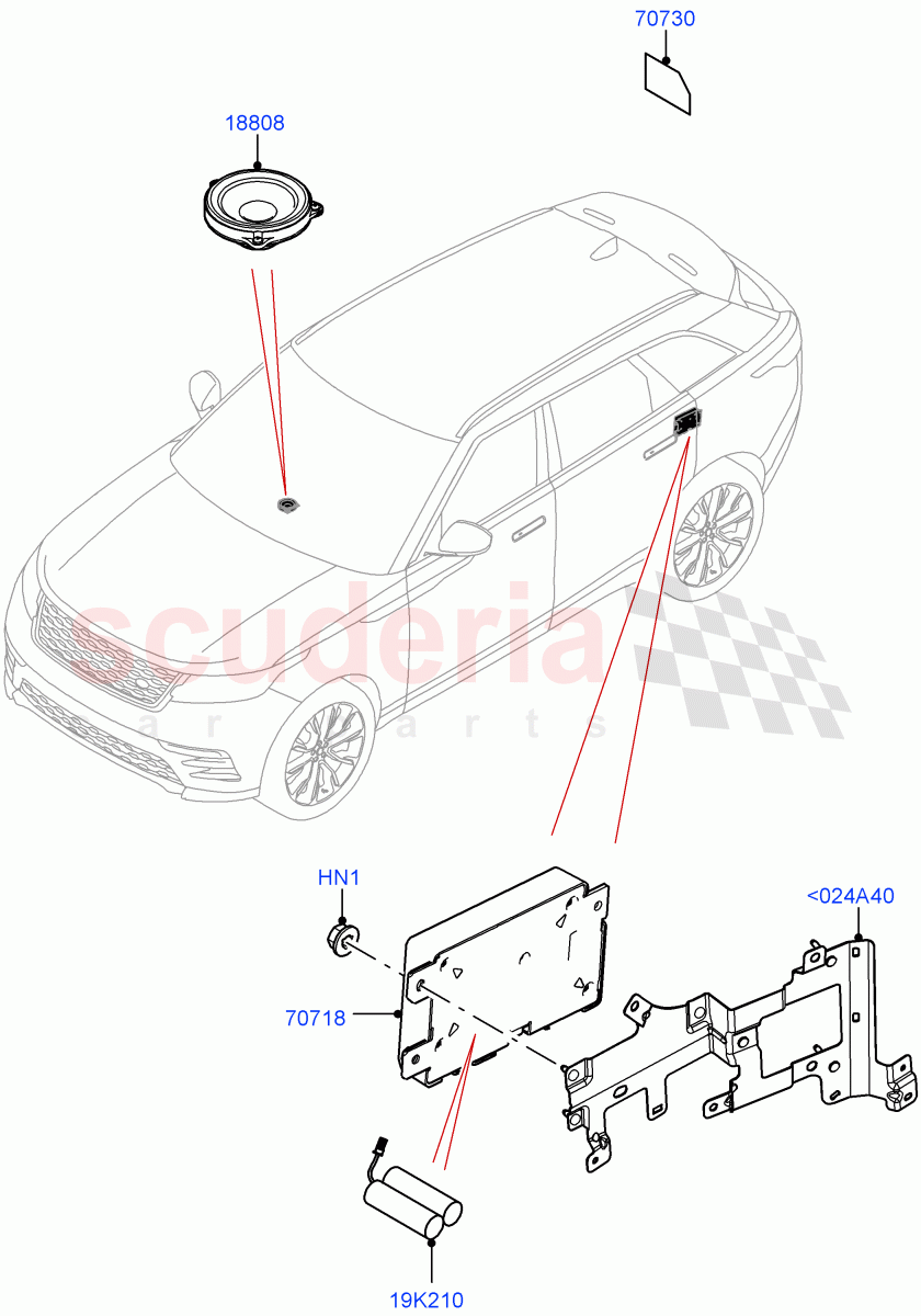 Telematics (Telematics Control Unit) of Land Rover Land Rover Range Rover Velar (2017+) [3.0 DOHC GDI SC V6 Petrol]