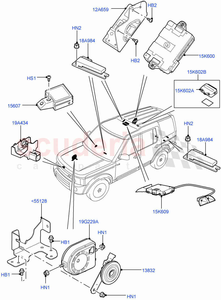 Anti-Theft Alarm Systems ((V) FROMAA000001) of Land Rover Land Rover Discovery 4 (2010-2016) [2.7 Diesel V6]