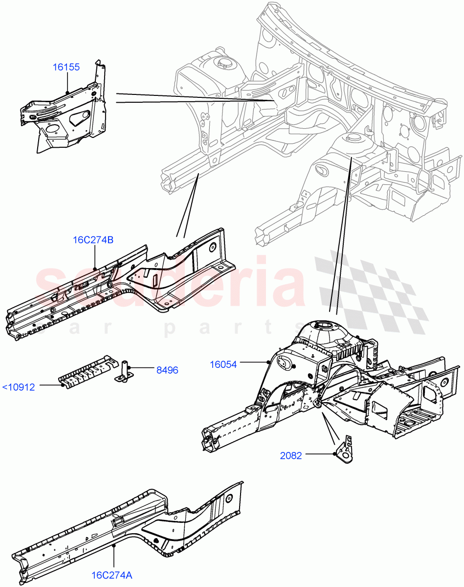 Front Panels, Aprons & Side Members (Reinforcement - Member) ((V) FROMAA000001) of Land Rover Land Rover Range Rover (2010-2012) [4.4 DOHC Diesel V8 DITC]
