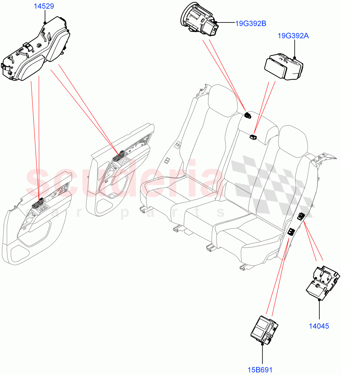 Switches (Seats) of Land Rover Land Rover Range Rover (2022+) [3.0 I6 Turbo Diesel AJ20D6]