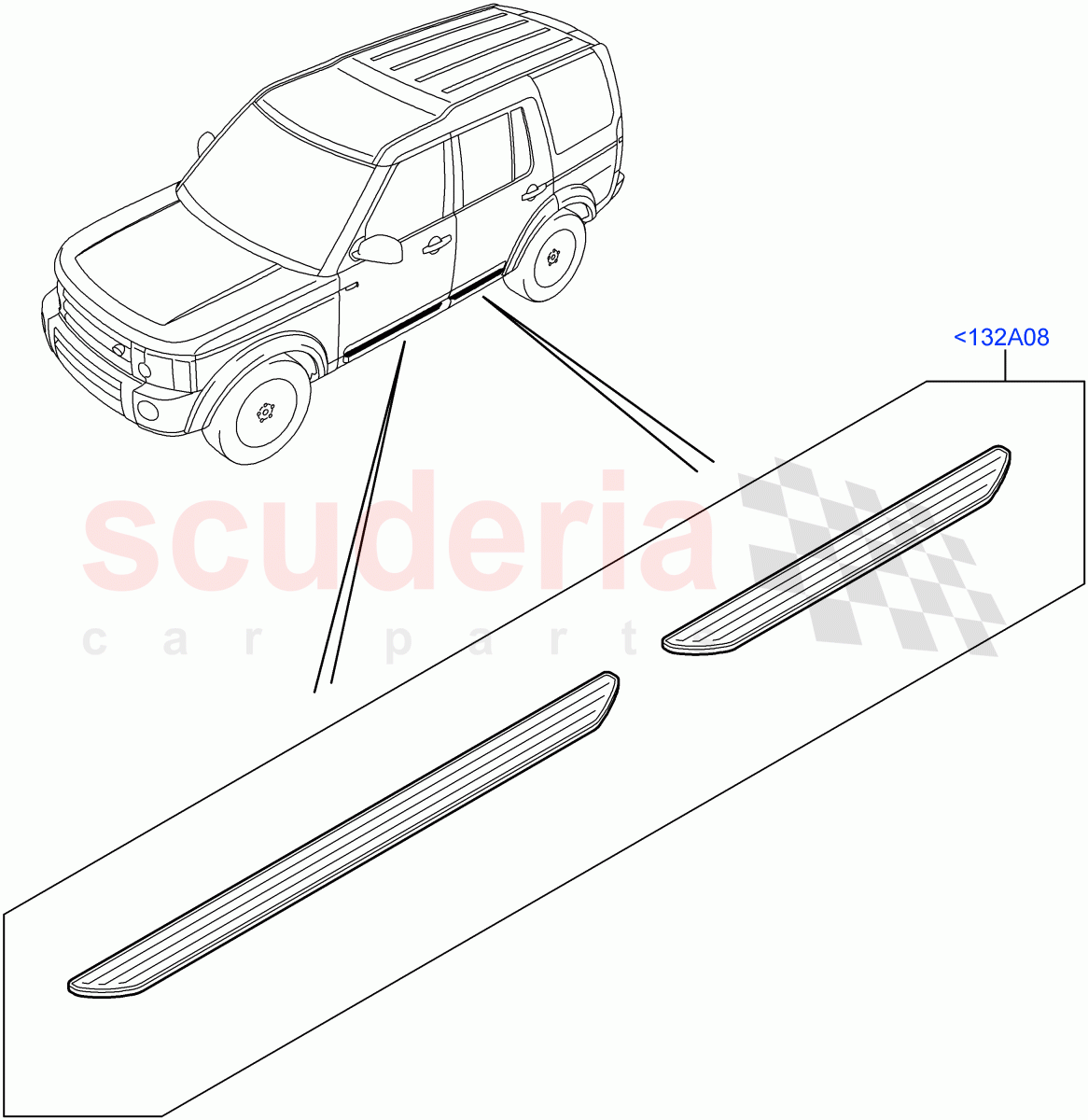 Door Sill Protection (Accessory) ((V) FROMAA000001) of Land Rover Land Rover Discovery 4 (2010-2016) [3.0 Diesel 24V DOHC TC]