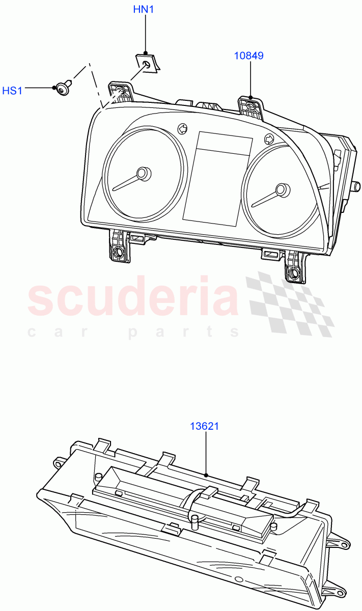 Instrument Cluster ((V) FROMAA000001) of Land Rover Land Rover Discovery 4 (2010-2016) [3.0 Diesel 24V DOHC TC]