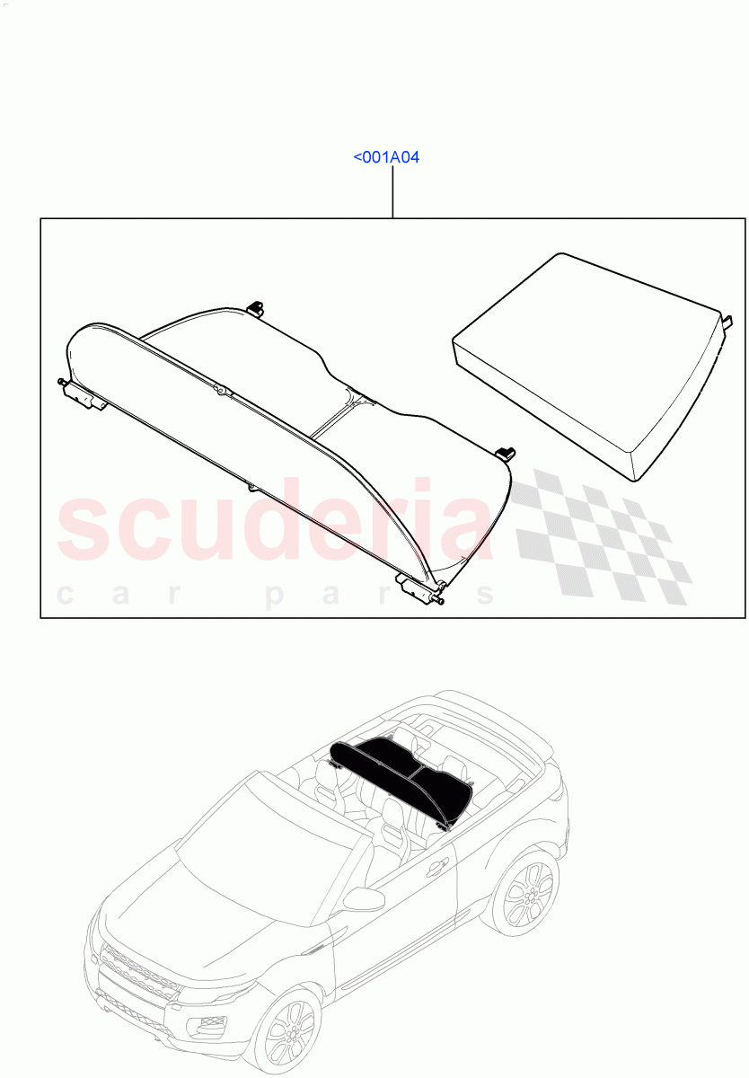Touring Accessories (Windstop Kit) (2 Door Convertible, Halewood (UK)) ((V) FROMGH000001) of Land Rover Land Rover Range Rover Evoque (2012-2018) [2.2 Single Turbo Diesel]