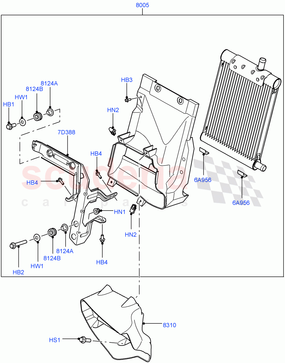 Radiator/Coolant Overflow Container (Auxiliary) (3.6L V8 32V DOHC EFi Diesel Lion) ((V) FROMAA000001) of Land Rover Land Rover Range Rover (2010-2012) [3.6 V8 32V DOHC EFI Diesel]