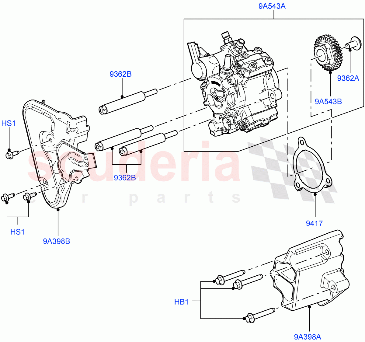 Fuel Injection Pump - Diesel (3.6L V8 32V DOHC EFi Diesel Lion) ((V) FROMAA000001) of Land Rover Land Rover Range Rover (2010-2012) [3.6 V8 32V DOHC EFI Diesel]