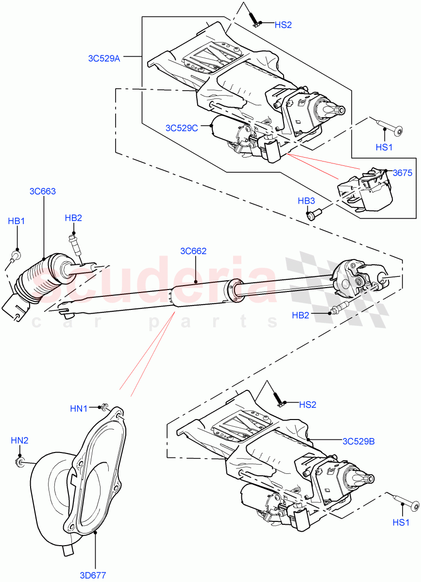 Steering Column of Land Rover Land Rover Defender (2020+) [2.0 Turbo Petrol AJ200P]