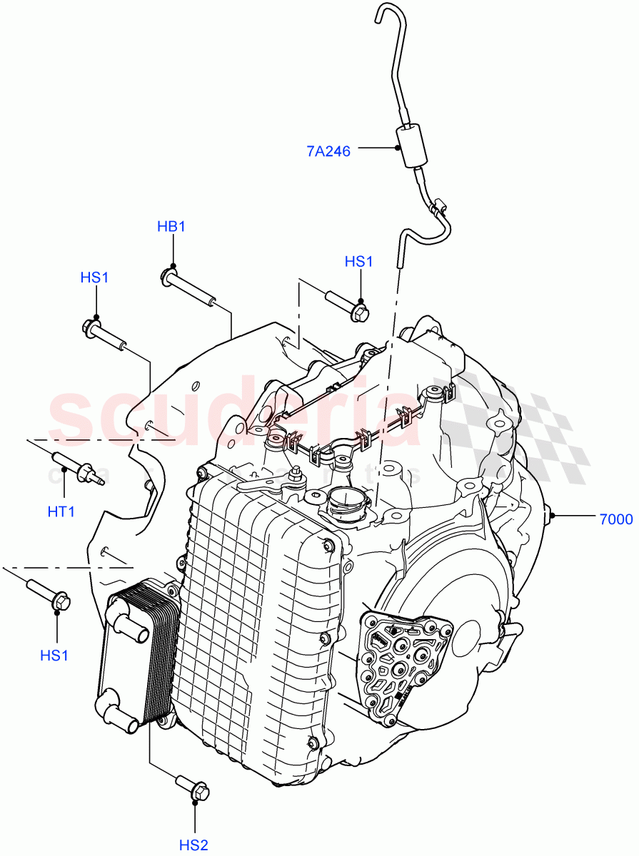 Auto Trans Assy & Speedometer Drive (2.0L 16V TIVCT T/C 240PS Petrol, 9 Speed Auto AWD, Changsu (China)) ((V) FROMEG000001) of Land Rover Land Rover Discovery Sport (2015+) [2.0 Turbo Diesel]