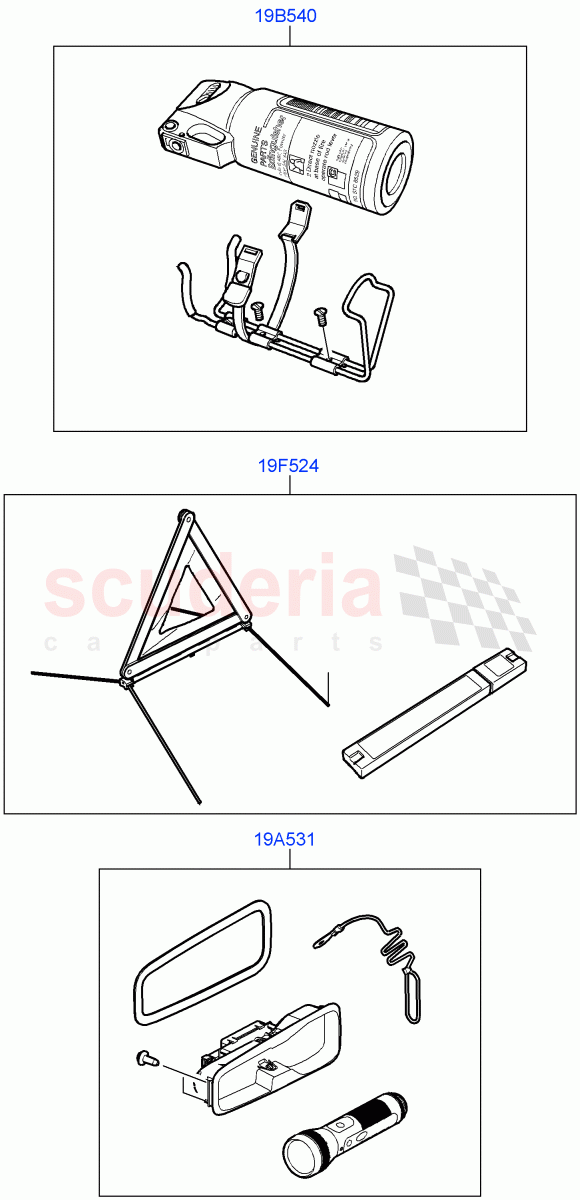 Emergency And Safety Equipment (Accessory, Internal Components) ((V) FROMAA000001) of Land Rover Land Rover Discovery 4 (2010-2016) [3.0 DOHC GDI SC V6 Petrol]