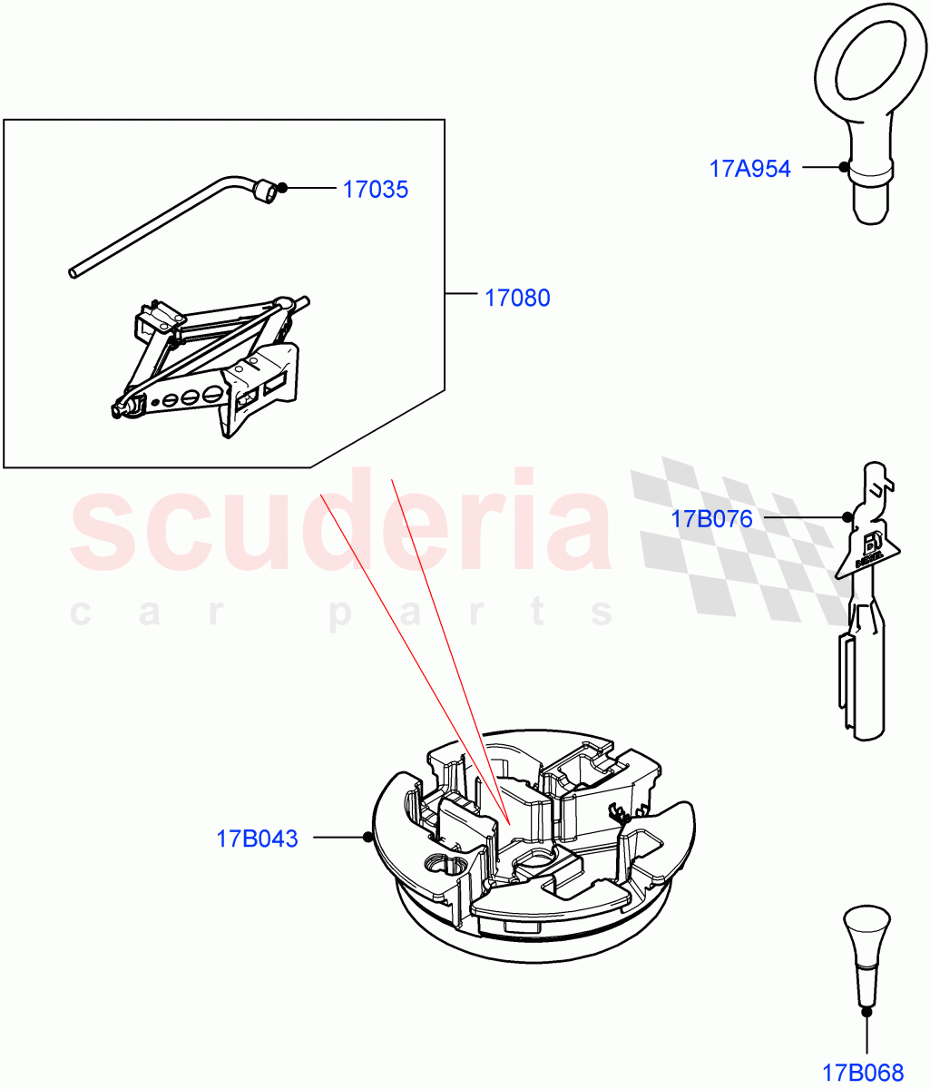 Tools (Itatiaia (Brazil)) of Land Rover Land Rover Range Rover Evoque (2019+) [2.0 Turbo Diesel AJ21D4]