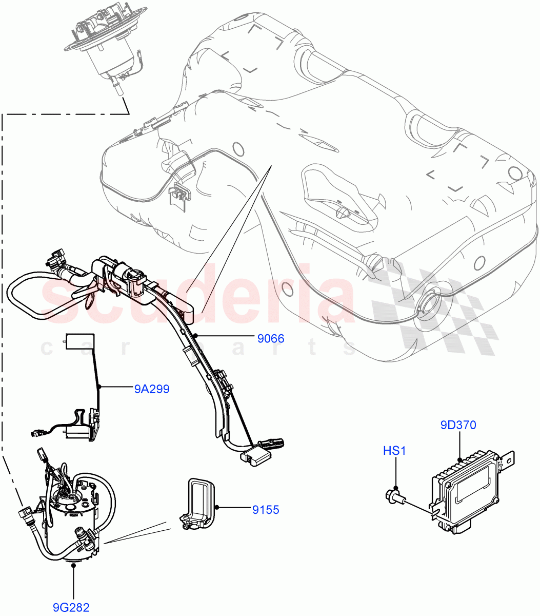 Fuel Pump And Sender Unit (2.0L 16V TIVCT T/C 240PS Petrol, Changsu (China)) ((V) FROMEG000001) of Land Rover Land Rover Range Rover Evoque (2012-2018) [2.0 Turbo Petrol GTDI]