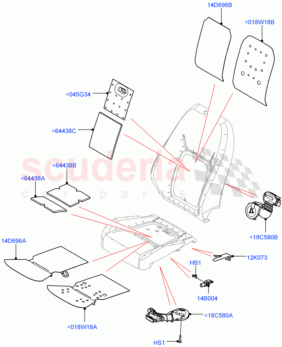Front Seat Pads/Valances & Heating (Heating) (Short Wheelbase, Standard Wheelbase) of Land Rover Land Rover Defender (2020+) [2.0 Turbo Petrol AJ200P]