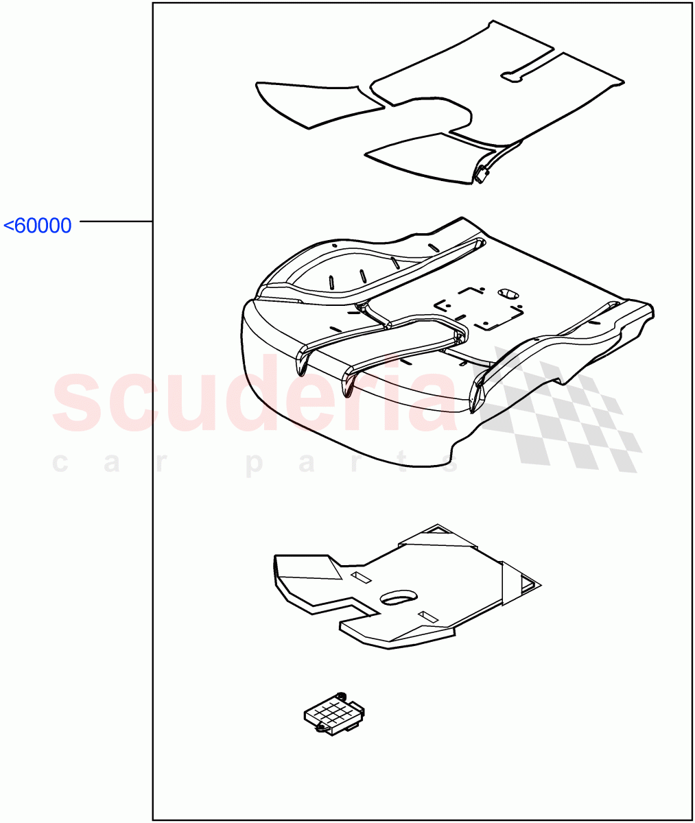 Front Seat Base (Sensors, For North America Only) ((+) "CDN/MEX/USA") of Land Rover Land Rover Range Rover (2012-2021) [4.4 DOHC Diesel V8 DITC]
