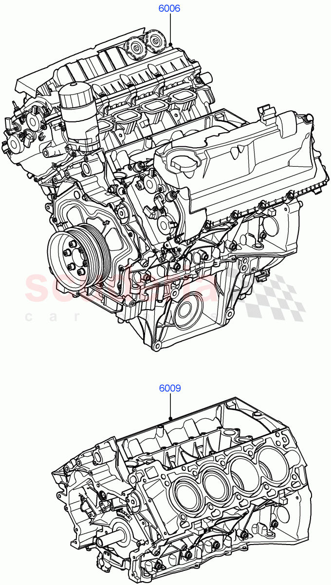 Service Engine And Short Block (5.0L OHC SGDI SC V8 Petrol - AJ133) ((V) FROMAA000001) of Land Rover Land Rover Range Rover (2010-2012) [5.0 OHC SGDI SC V8 Petrol]
