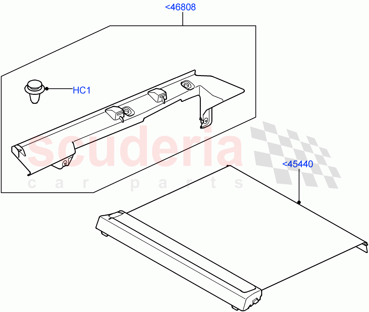 Load Compartment Trim (Package Tray) ((V) FROMAA000001) of Land Rover Land Rover Discovery 4 (2010-2016) [5.0 OHC SGDI NA V8 Petrol]