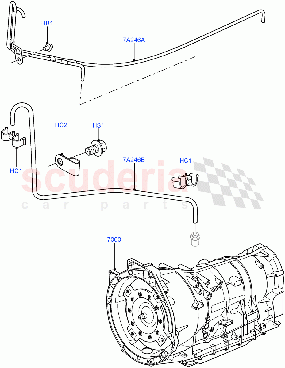 Auto Trans Assy & Speedometer Drive (6 Speed Auto ZF 6HP26 Steptronic) ((V) TO9A999999) of Land Rover Land Rover Range Rover Sport (2005-2009) [4.4 AJ Petrol V8]