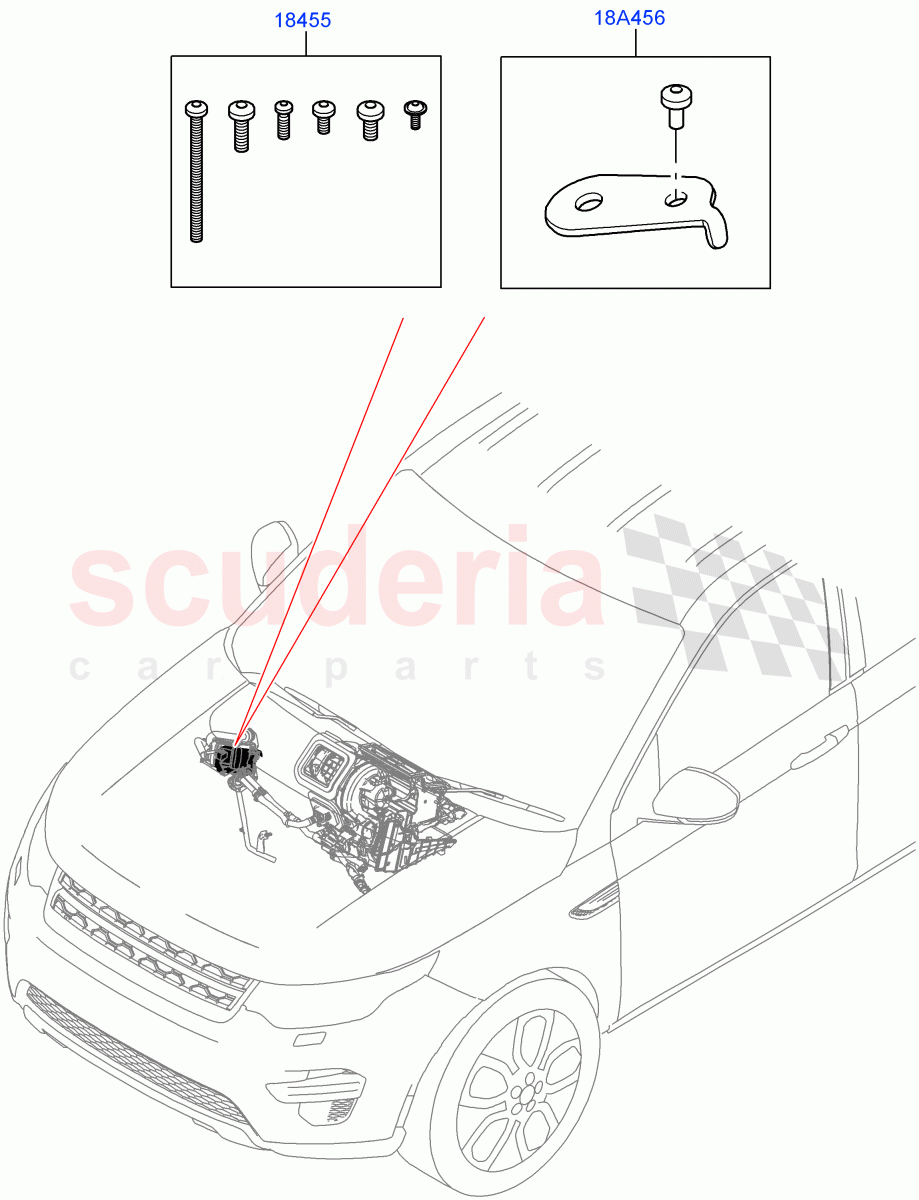 Auxiliary Fuel Fired Pre-Heater (Internal Components, Service Kit) (Halewood (UK), Fuel Fired Heater With Park Heat, Fuel Heater W/Pk Heat With Remote, With Fuel Fired Heater) ((V) FROMLH000001) of Land Rover Land Rover Discovery Sport (2015+) [2.0 Turbo Petrol GTDI]