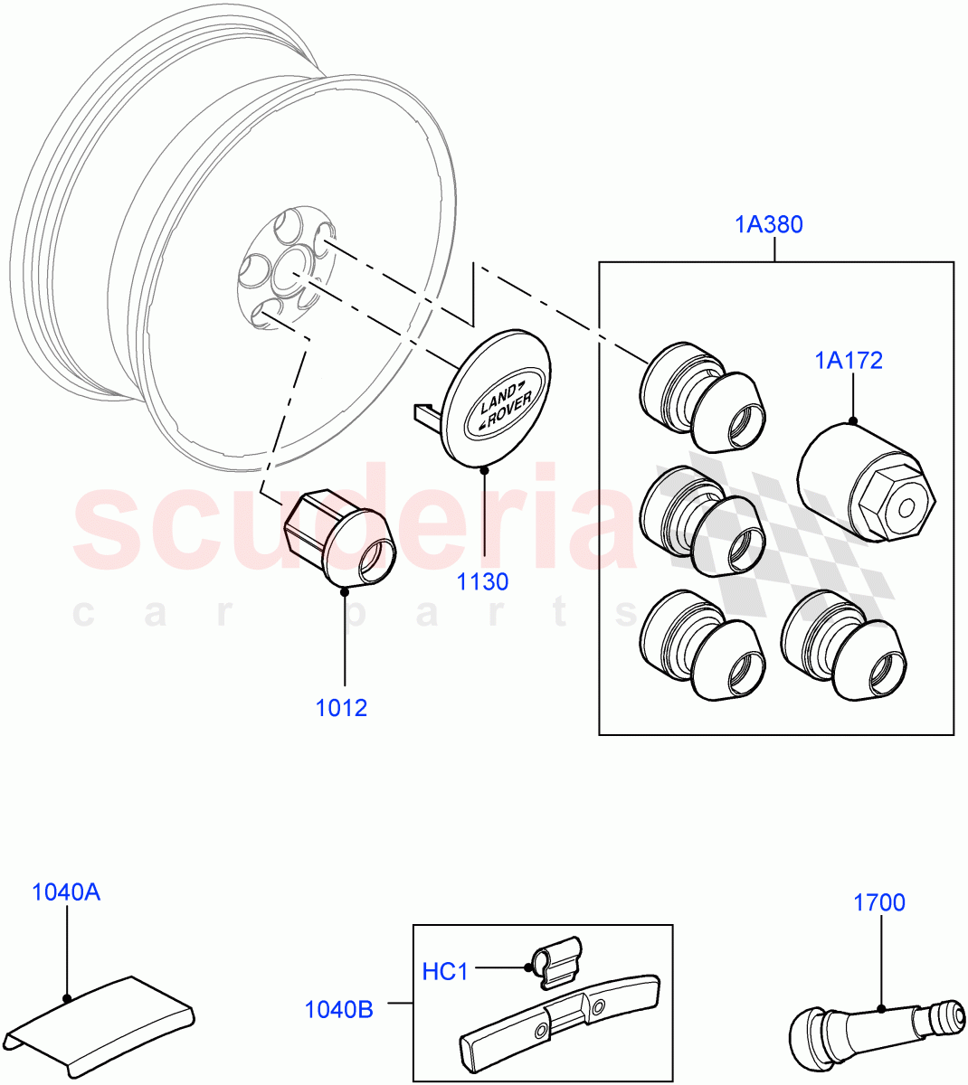 Wheels ((V) FROMAA000001) of Land Rover Land Rover Discovery 4 (2010-2016) [3.0 DOHC GDI SC V6 Petrol]
