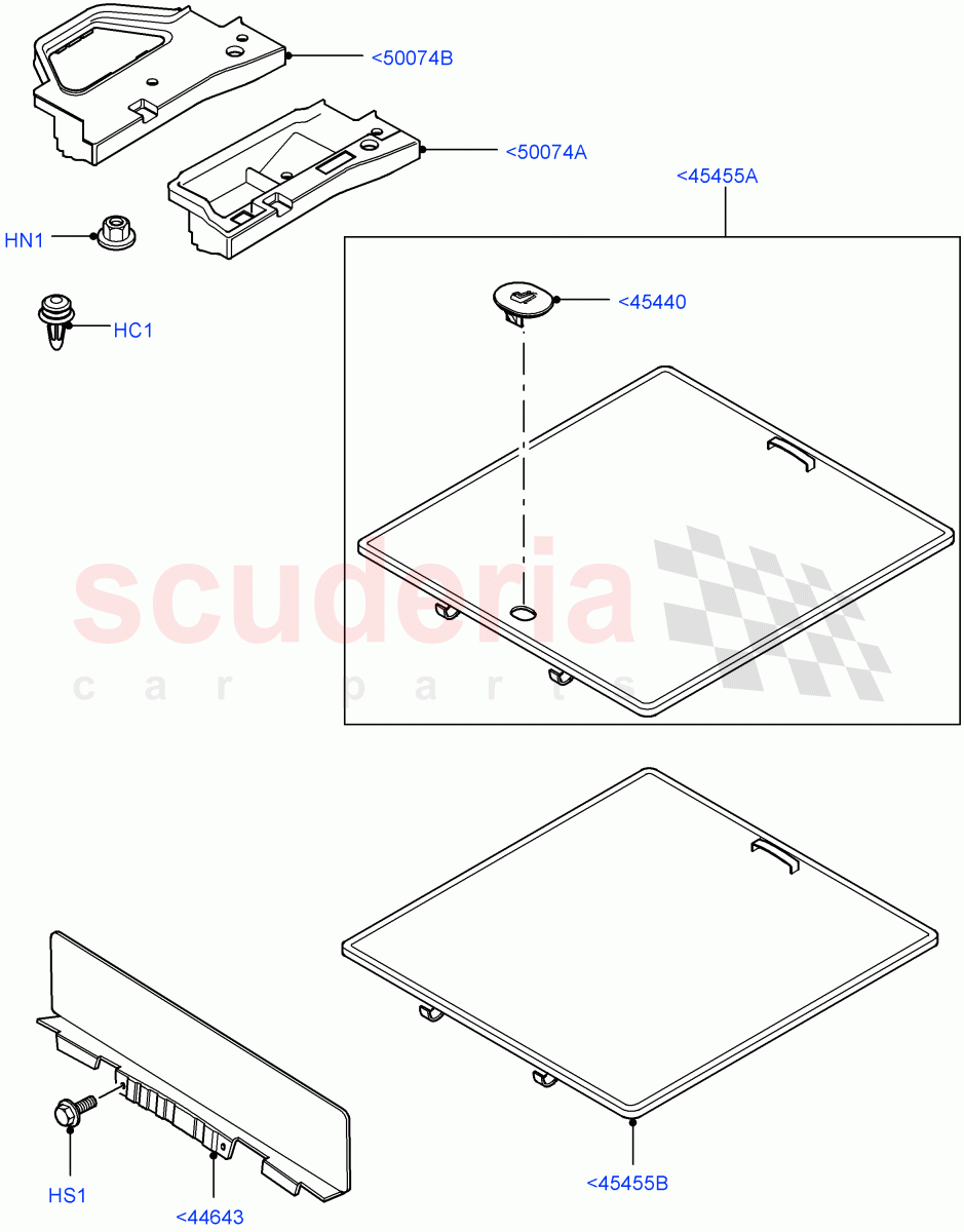 Load Compartment Trim (Floor) (Less Armoured) ((V) FROMAA000001) of Land Rover Land Rover Range Rover (2010-2012) [3.6 V8 32V DOHC EFI Diesel]