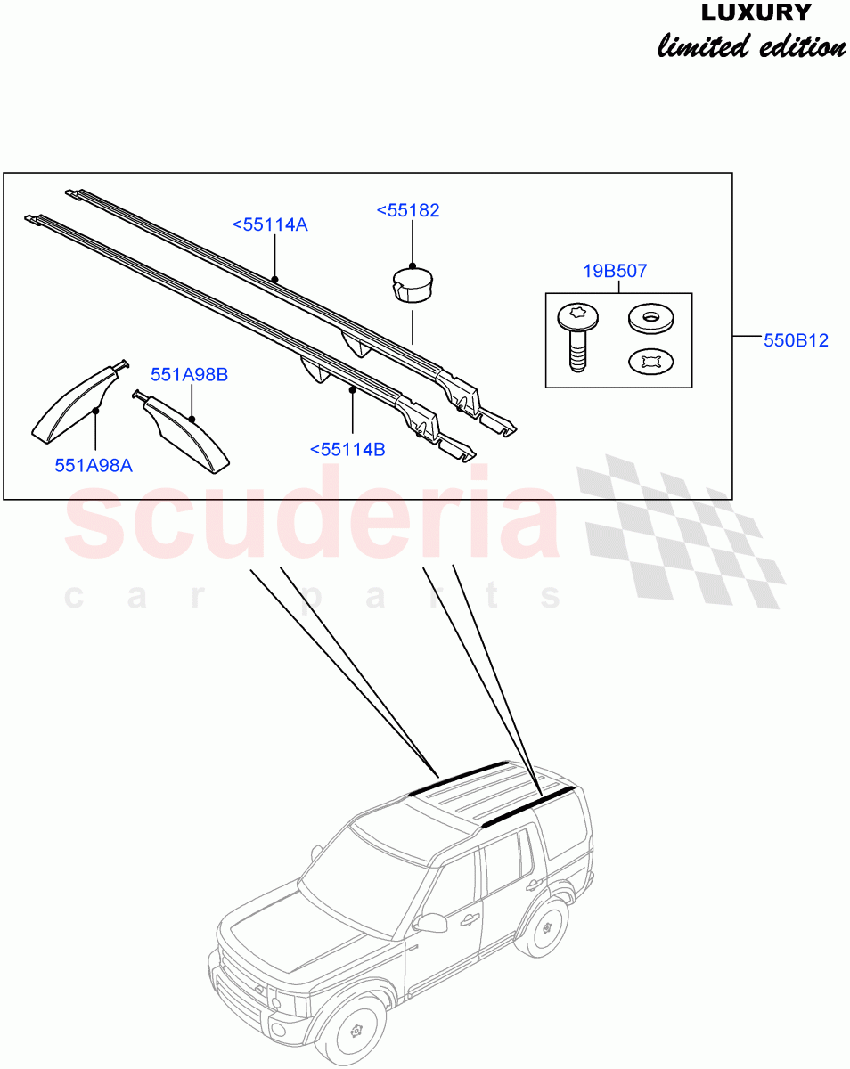 Roof Rack Systems ((V) FROMCA000001) of Land Rover Land Rover Discovery 4 (2010-2016) [4.0 Petrol V6]