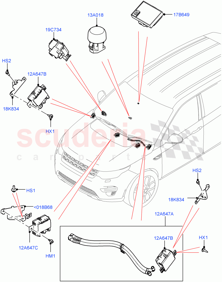 Air Conditioning And Heater Sensors (Halewood (UK)) ((V) FROMMH000001) of Land Rover Land Rover Discovery Sport (2015+) [2.0 Turbo Petrol AJ200P]