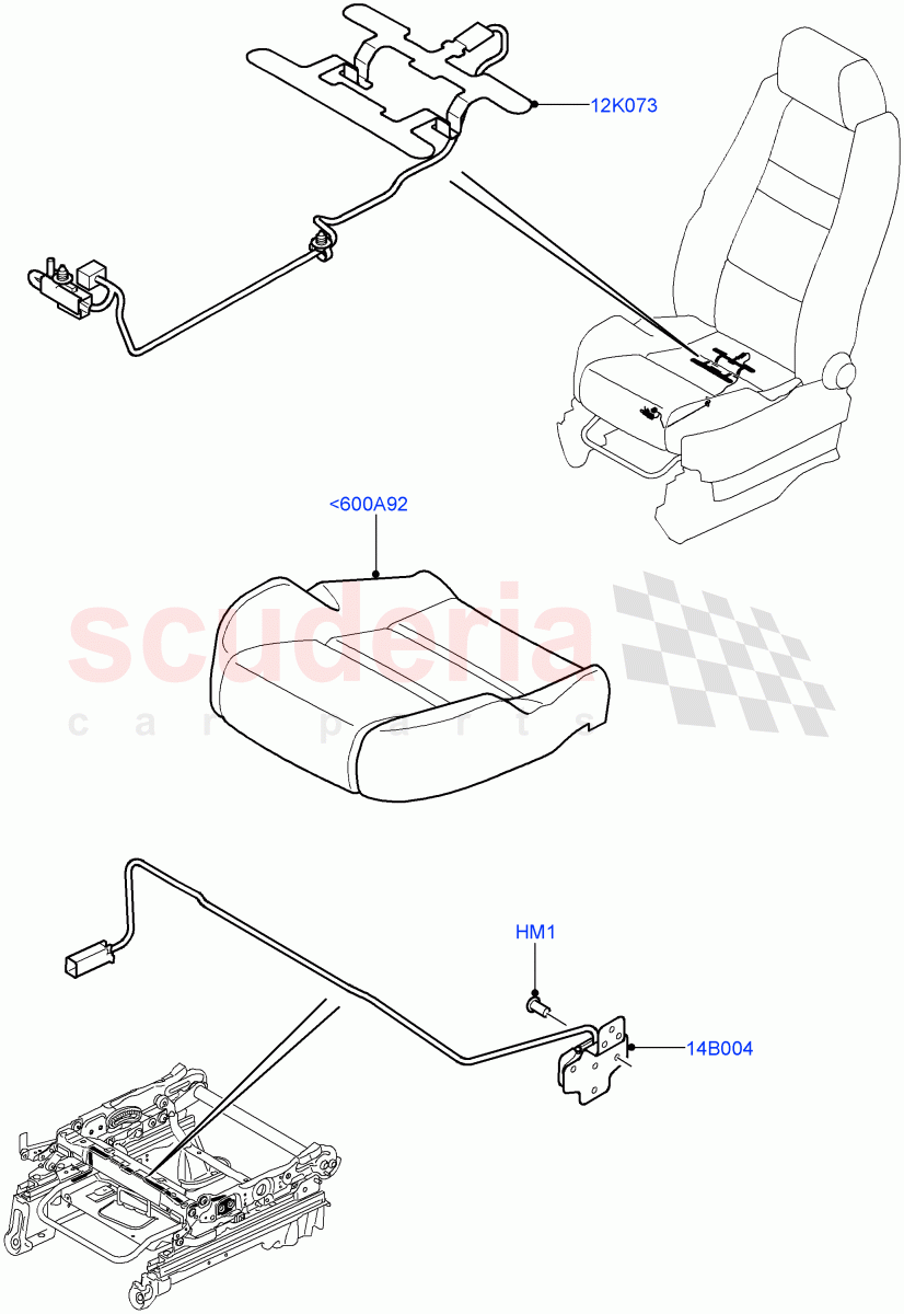Front Seat Base (Sensors) ((V) TO9A999999) of Land Rover Land Rover Range Rover Sport (2005-2009) [4.4 AJ Petrol V8]