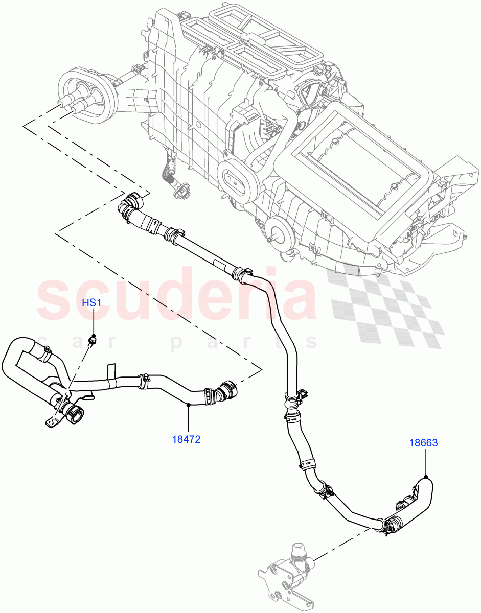 Heater Hoses (3.0L AJ20D6 Diesel High, With Ptc Heater, Less Heater) ((V) FROMMA000001) of Land Rover Land Rover Range Rover Velar (2017+) [5.0 OHC SGDI SC V8 Petrol]