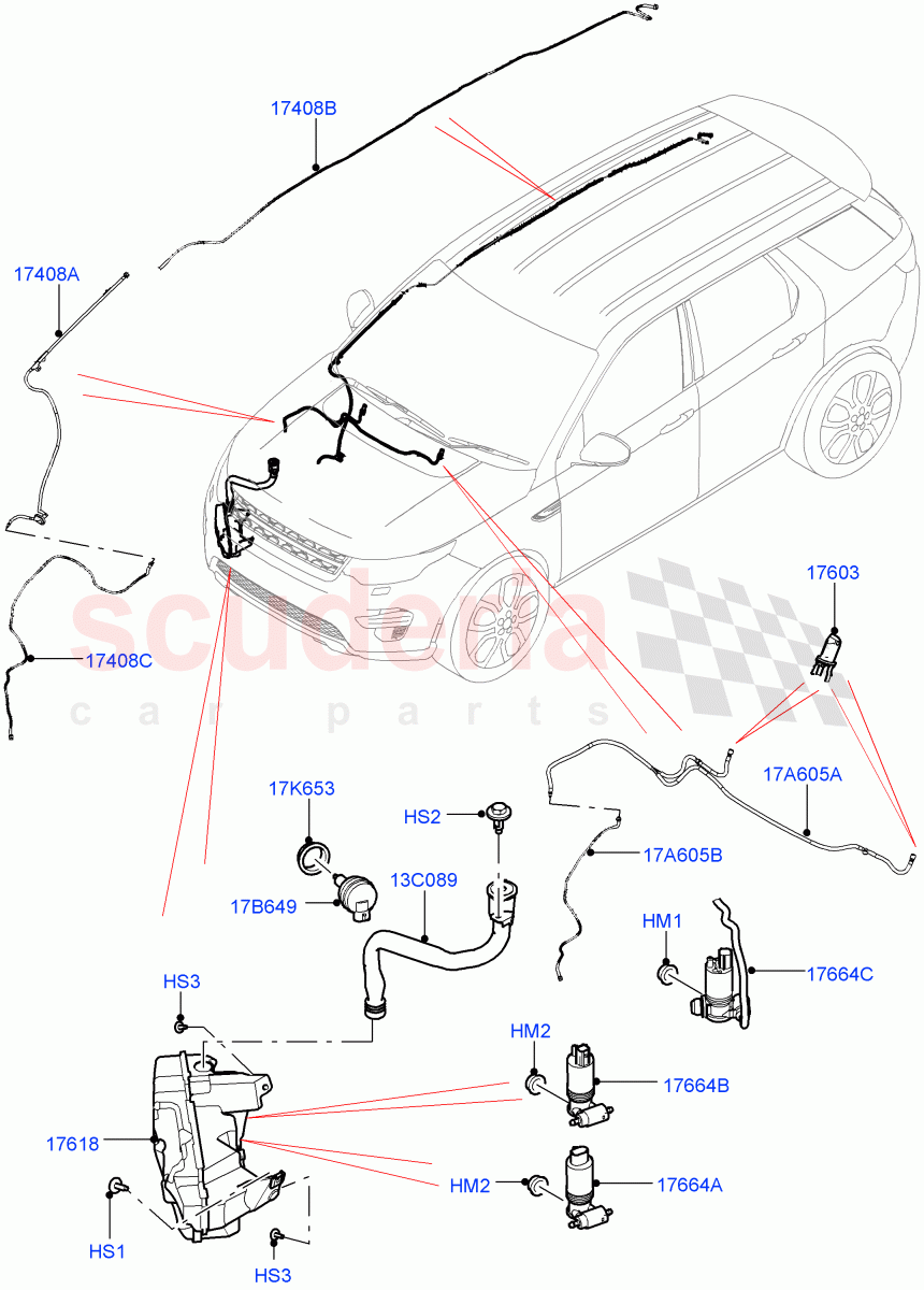 Windscreen Washer (Itatiaia (Brazil)) ((V) FROMGT000001) of Land Rover Land Rover Discovery Sport (2015+) [2.0 Turbo Petrol AJ200P]