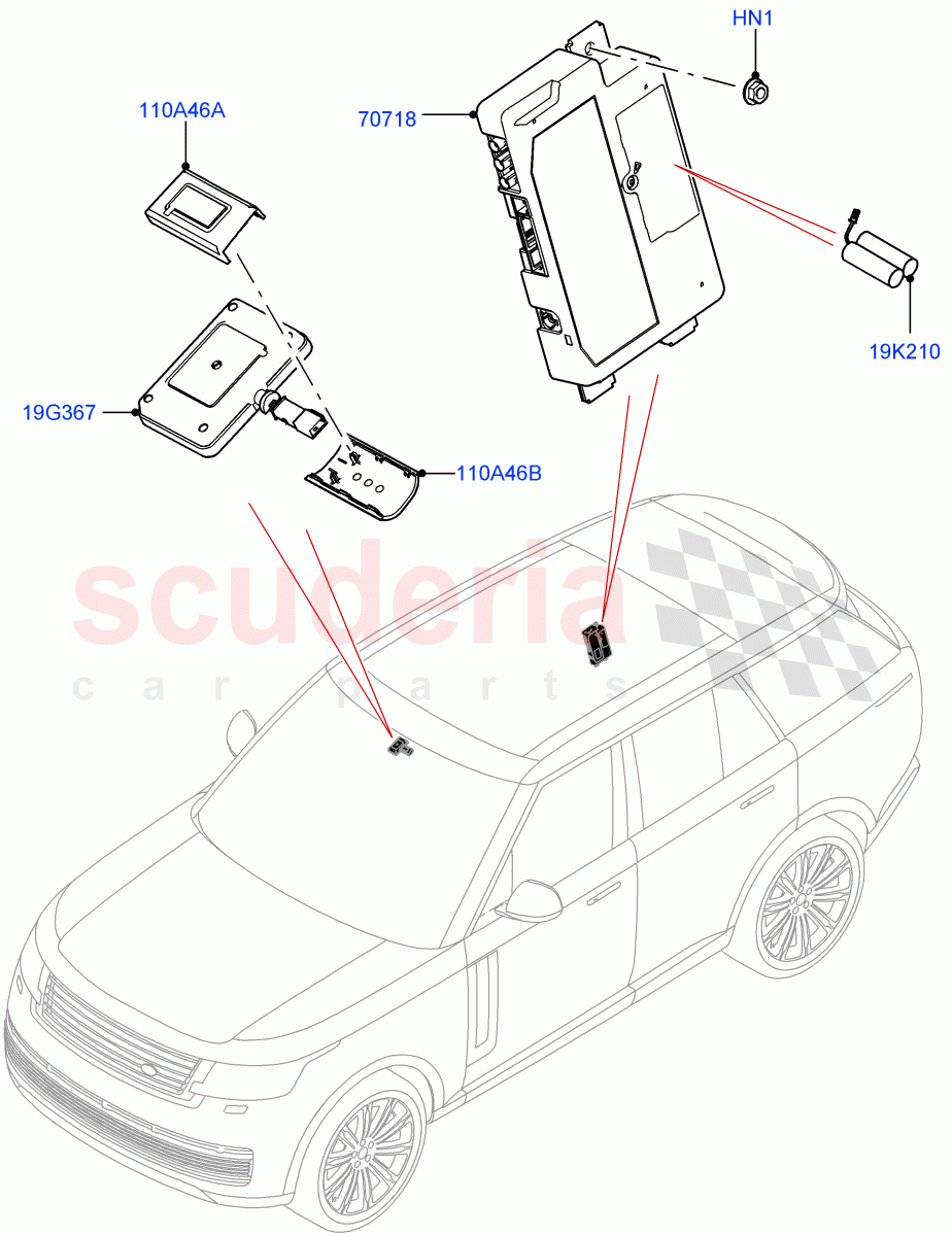 Telematics (Telematics Control Unit) of Land Rover Land Rover Range Rover (2022+) [4.4 V8 Turbo Petrol NC10]