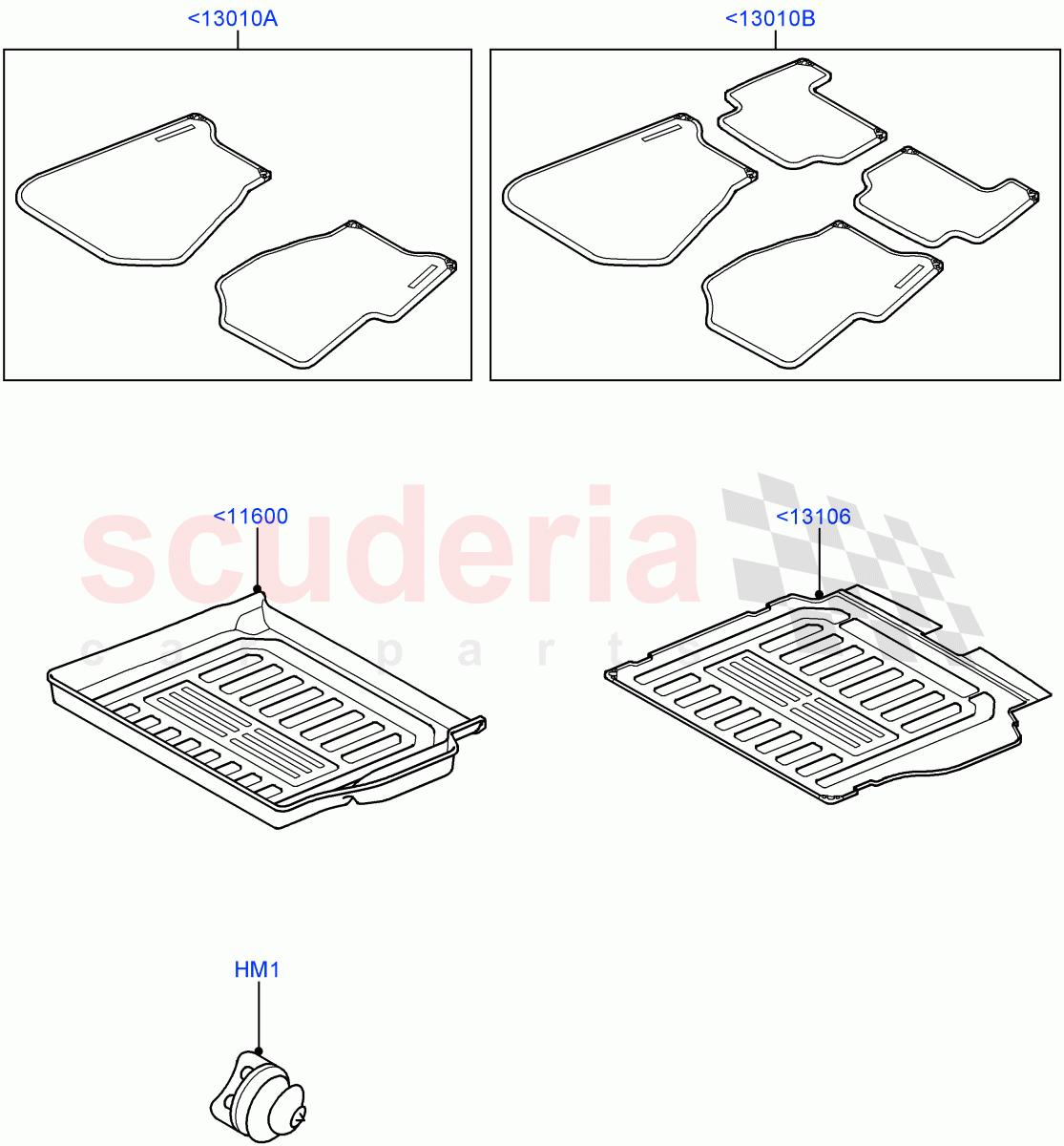 Interior Dress Up (Floor Mats, Accessory) ((V) FROMAA000001) of Land Rover Land Rover Range Rover Sport (2010-2013) [3.0 Diesel 24V DOHC TC]
