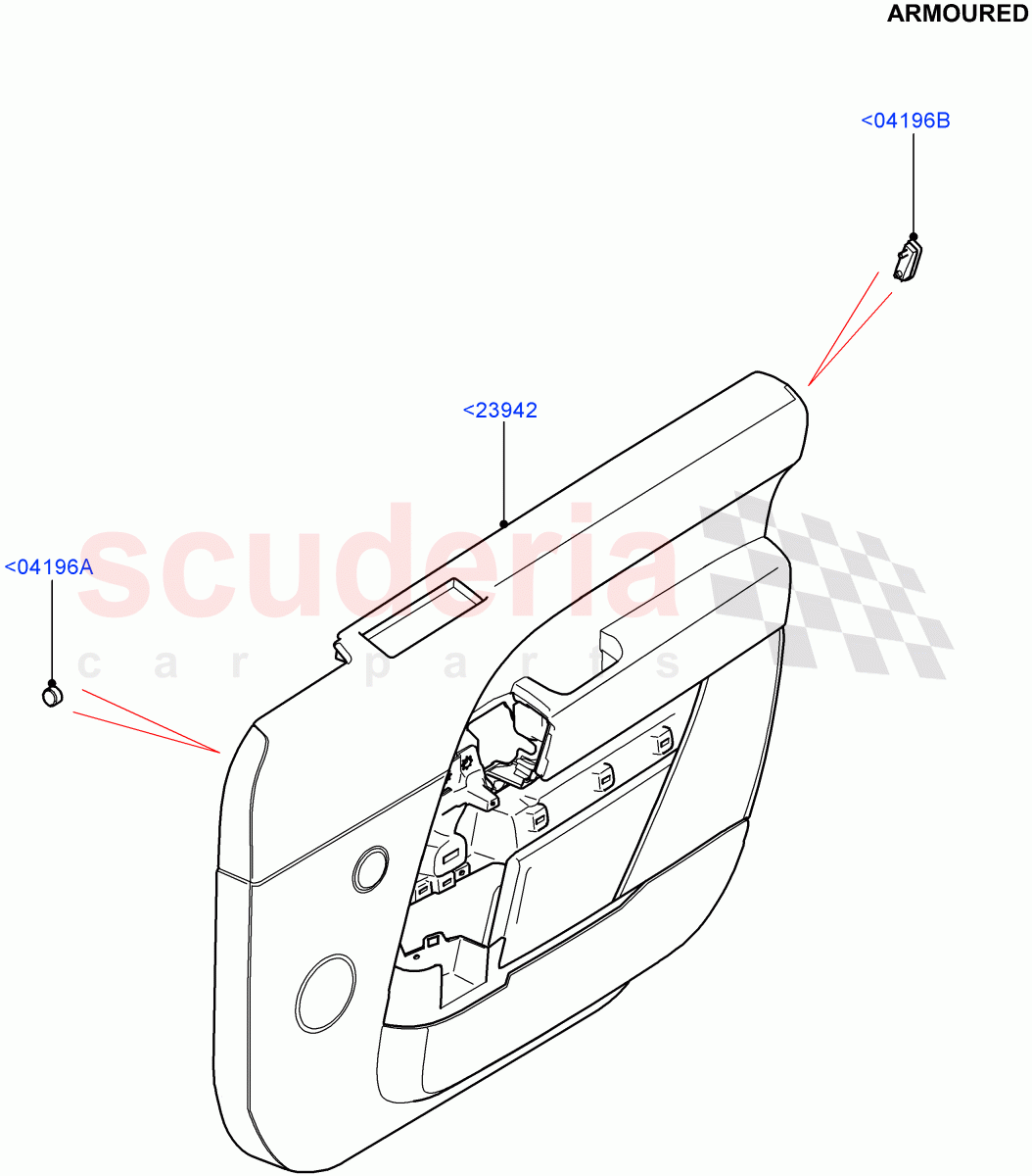 Front Door Trim Panels (Armoured) ((V) FROMEA000001) of Land Rover Land Rover Range Rover (2012-2021) [3.0 DOHC GDI SC V6 Petrol]