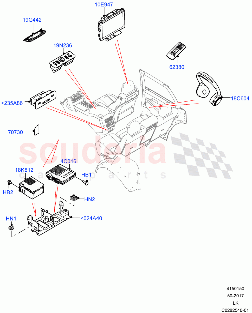 Family Entertainment System ((V) FROMJA000001) of Land Rover Land Rover Range Rover Sport (2014+) [2.0 Turbo Diesel]