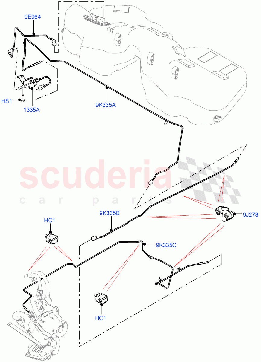 Auxiliary Fuel Fired Pre-Heater (Heater Fuel Supply) (2.0L AJ21D4 Diesel Mid, Fuel Heater W/Pk Heat With Remote, 2.0L I4 Mid DOHC AJ200 Petrol) ((V) FROMMA000001) of Land Rover Land Rover Range Rover Velar (2017+) [3.0 I6 Turbo Diesel AJ20D6]