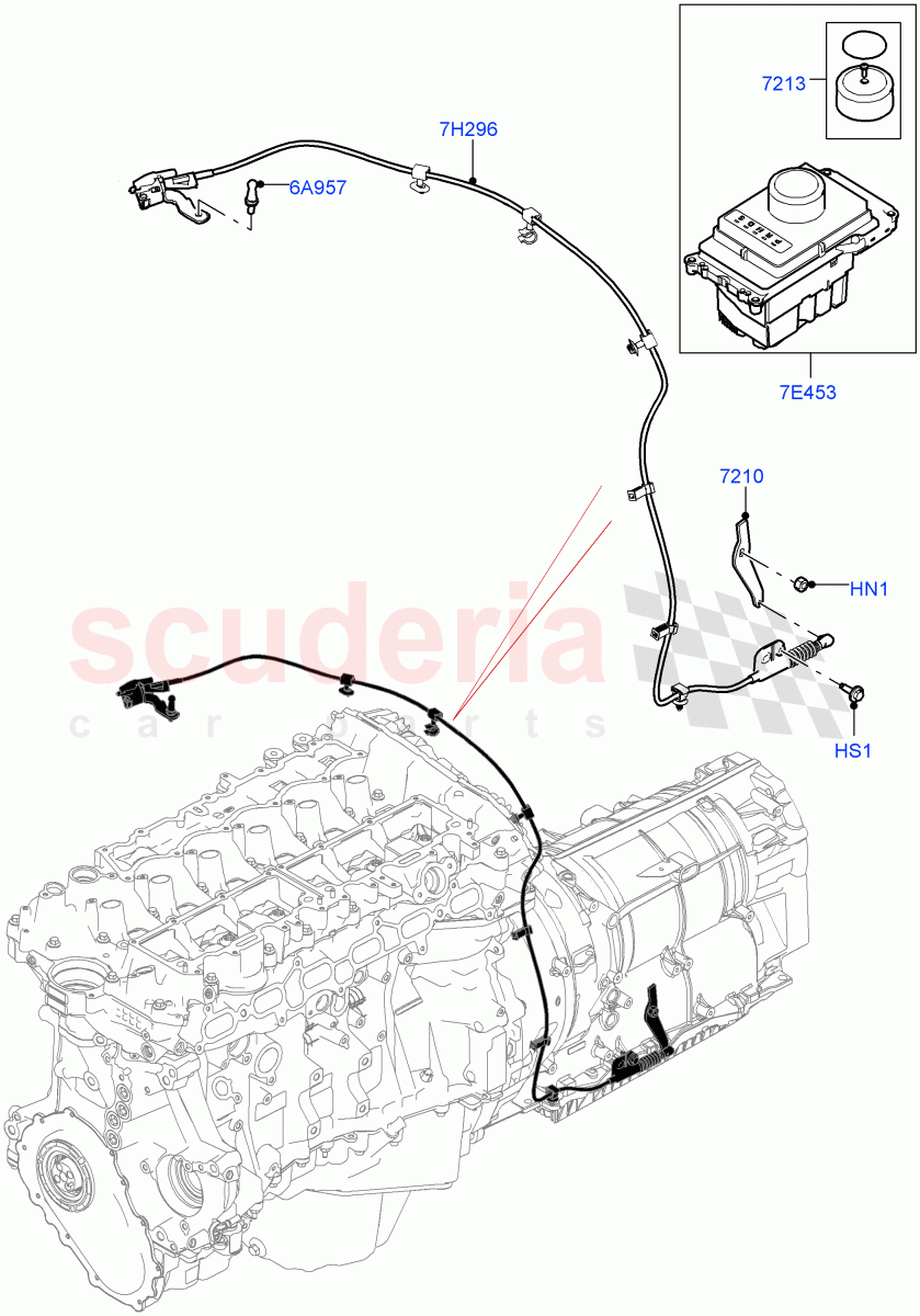 Gear Change-Automatic Transmission (3.0L AJ20P6 Petrol High, 8 Speed Auto Trans ZF 8HP76) ((V) FROMKA000001) of Land Rover Land Rover Range Rover (2012-2021) [5.0 OHC SGDI SC V8 Petrol]