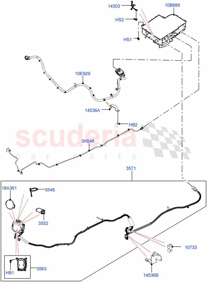 Hybrid Electrical Modules (Onboard Battery Charger And Charge Inlet) (2.0L AJ200P Hi PHEV) ((V) FROMJA000001) of Land Rover Land Rover Range Rover Sport (2014+) [3.0 DOHC GDI SC V6 Petrol]