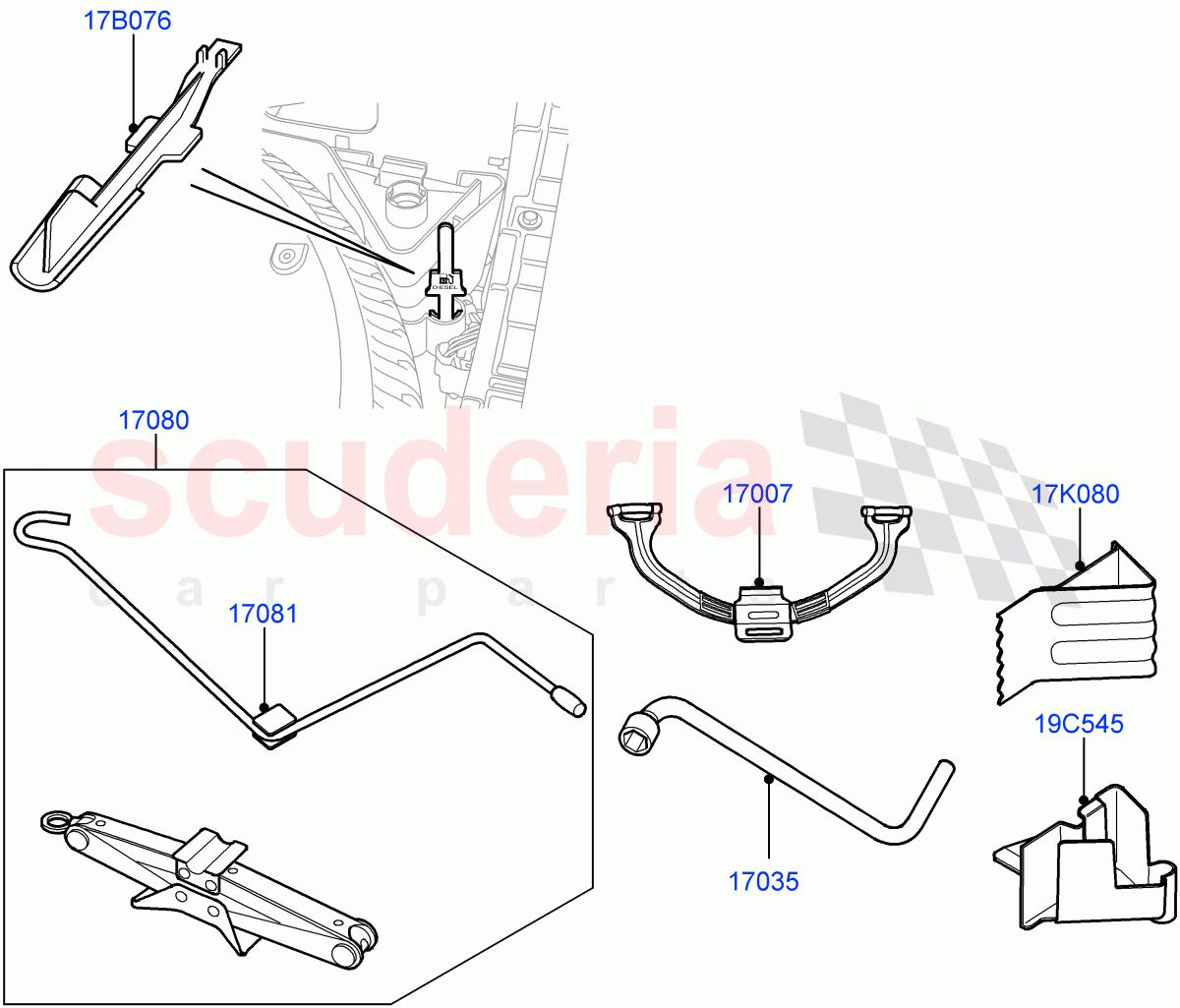 Tools (Less Armoured) ((V) FROMAA000001) of Land Rover Land Rover Range Rover (2010-2012) [4.4 DOHC Diesel V8 DITC]