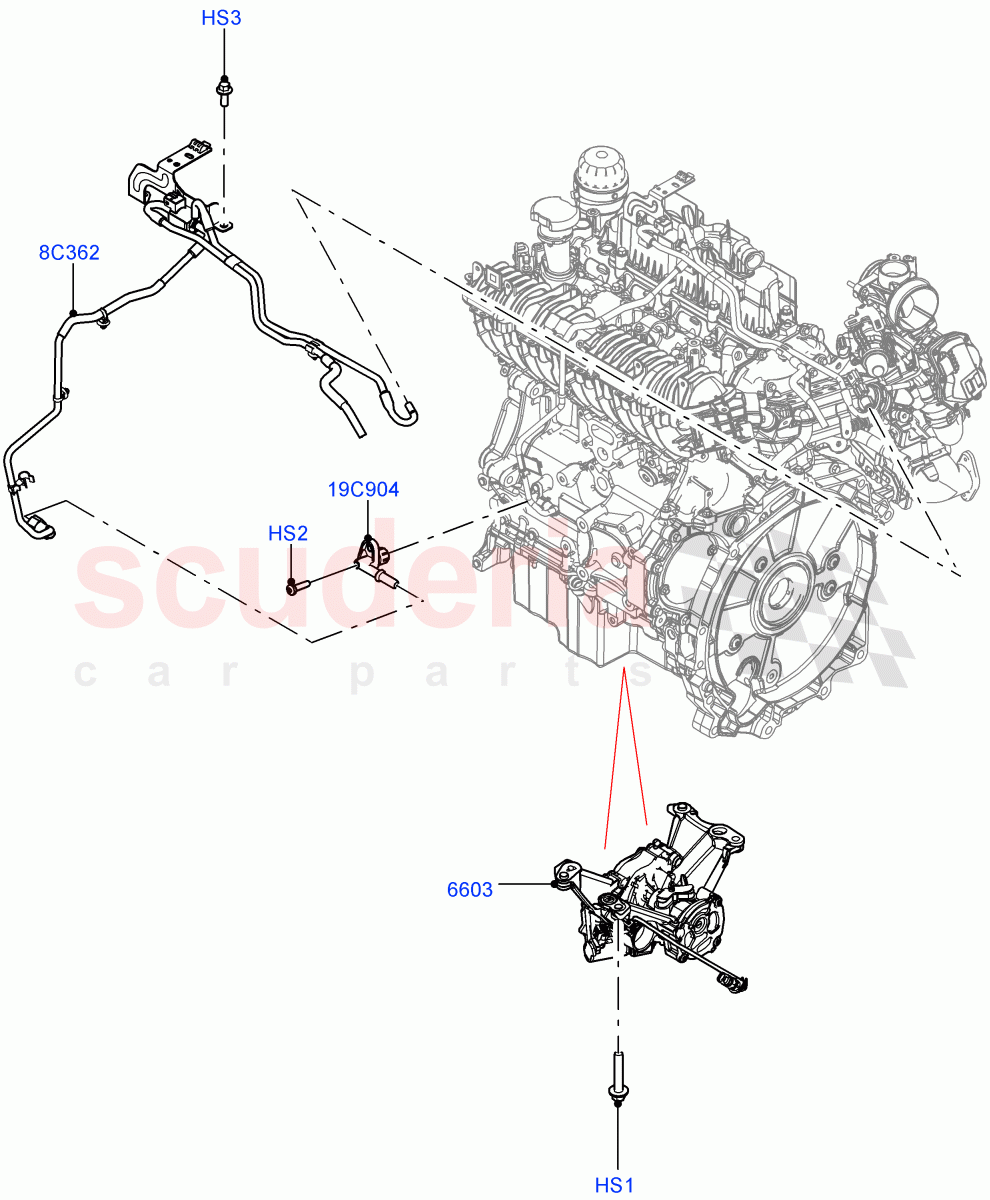 Vacuum Control And Air Injection (2.0L AJ21D4 Diesel Mid, Halewood (UK)) ((V) FROMMH000001) of Land Rover Land Rover Range Rover Evoque (2019+) [2.0 Turbo Diesel AJ21D4]