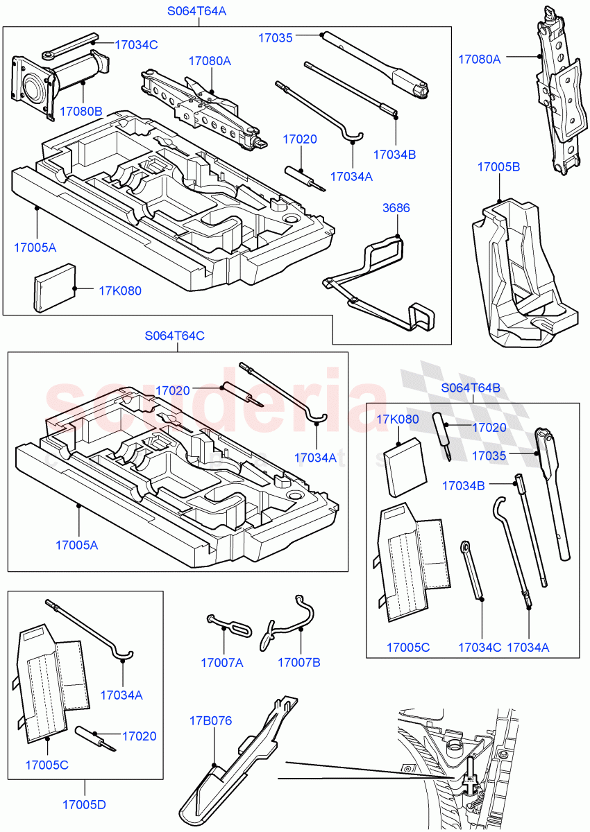 Tools ((V) FROMAA000001) of Land Rover Land Rover Discovery 4 (2010-2016) [3.0 Diesel 24V DOHC TC]