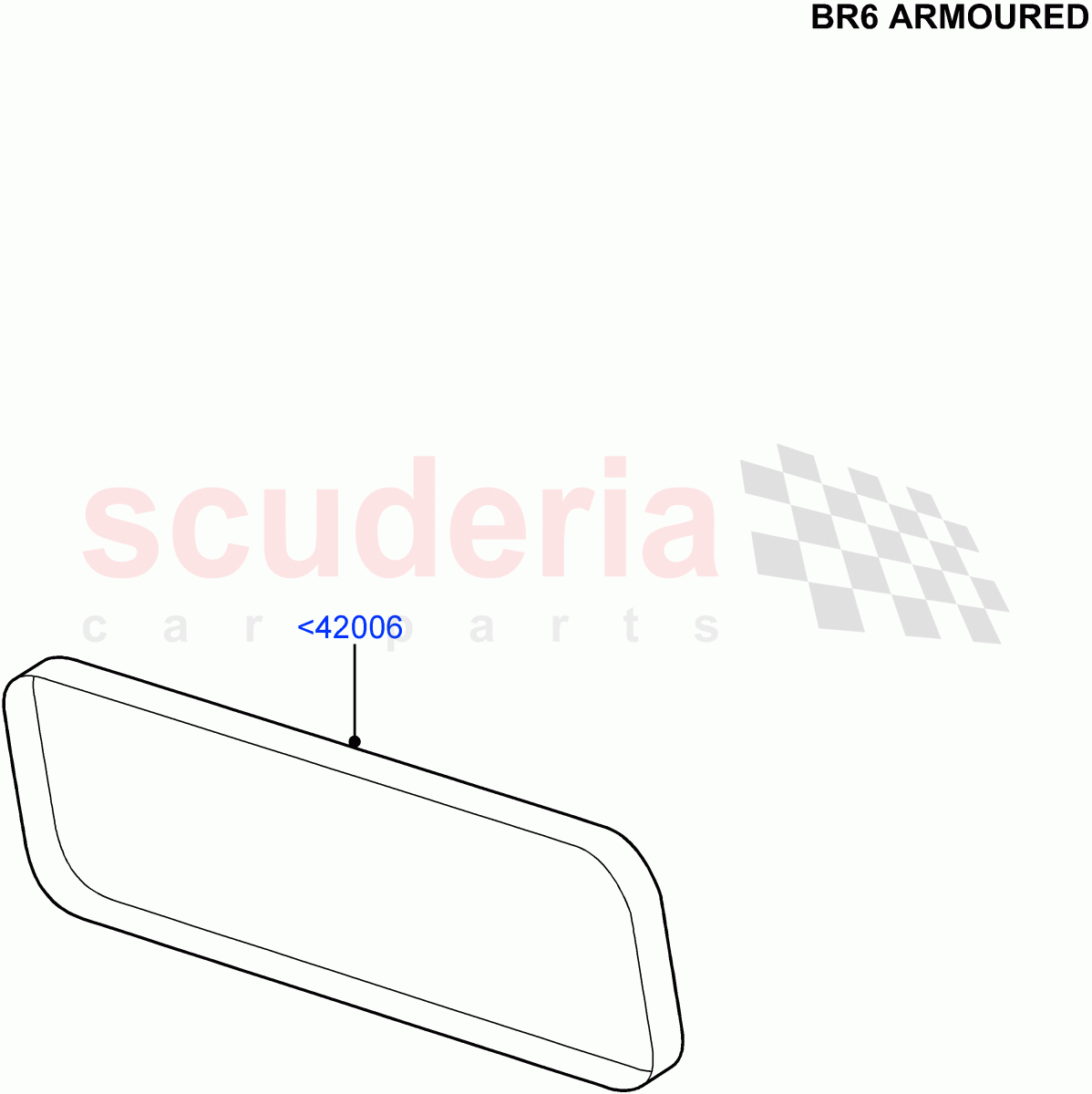 Back Window Glass (With B6 Level Armouring) ((V) FROMAA000001) of Land Rover Land Rover Discovery 4 (2010-2016) [5.0 OHC SGDI NA V8 Petrol]