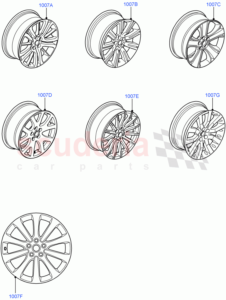 Wheels ((V) FROMAA000001) of Land Rover Land Rover Range Rover Sport (2010-2013) [5.0 OHC SGDI NA V8 Petrol]