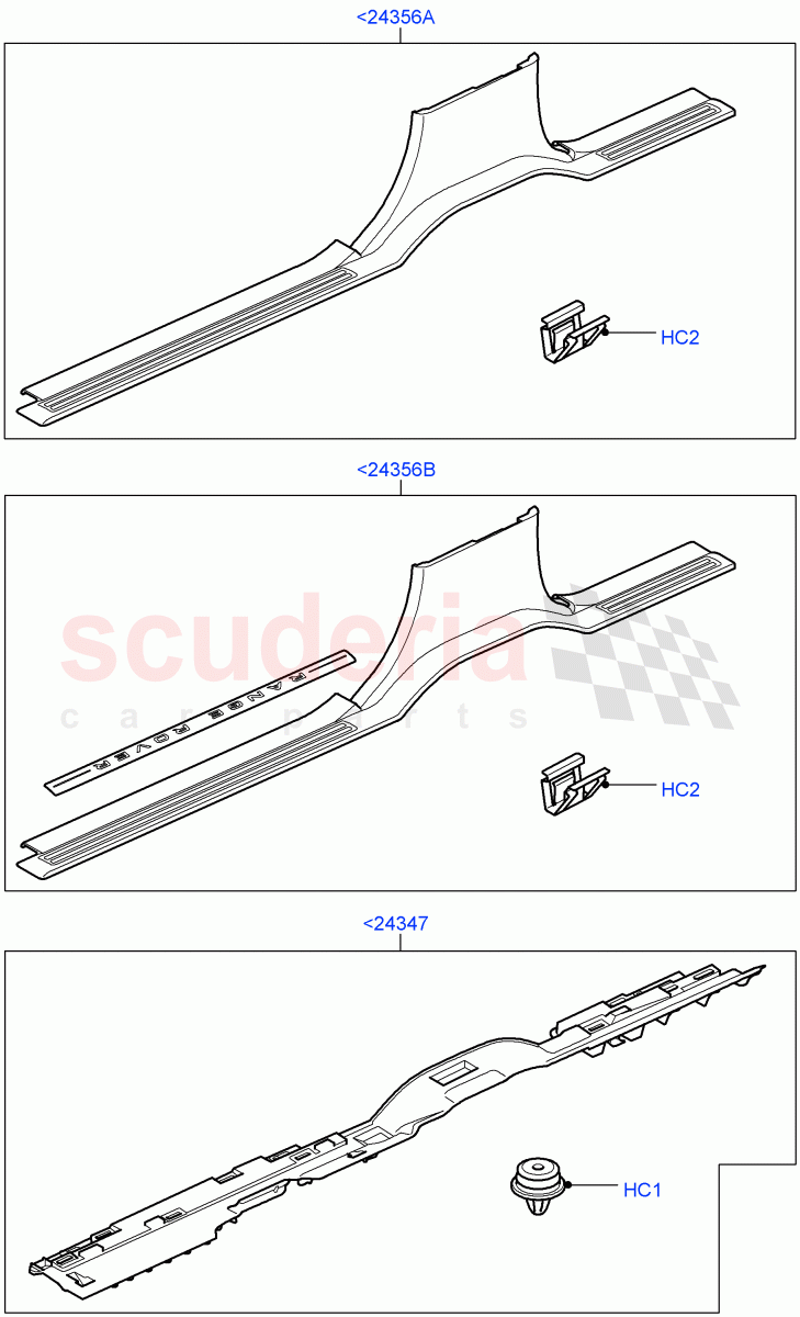 Side Trim (Sill) ((V) TO9A999999) of Land Rover Land Rover Range Rover Sport (2005-2009) [4.4 AJ Petrol V8]