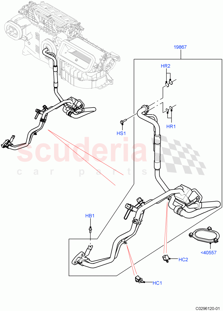 Air Conditioning Condensr/Compressr (With Front Comfort Air Con (IHKA), Electric Engine Battery-MHEV, With Air Conditioning - Front/Rear) ((V) FROMKA000001) of Land Rover Land Rover Range Rover Sport (2014+) [2.0 Turbo Petrol AJ200P]