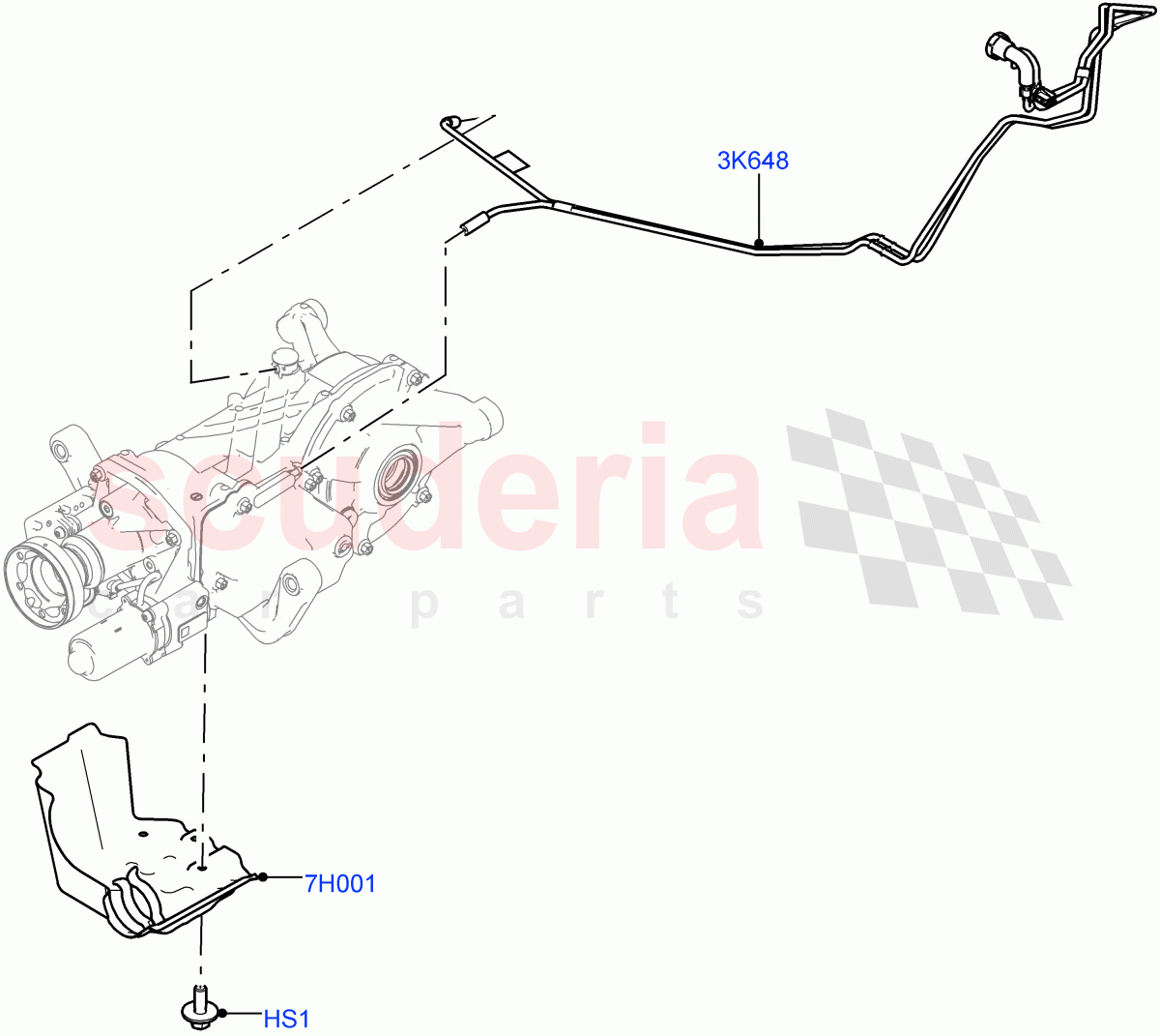 Rear Axle (Additional Differential Assembly Components) (Halewood (UK), Efficient Driveline) ((V) FROMGH000001) of Land Rover Land Rover Range Rover Evoque (2012-2018) [2.0 Turbo Petrol GTDI]